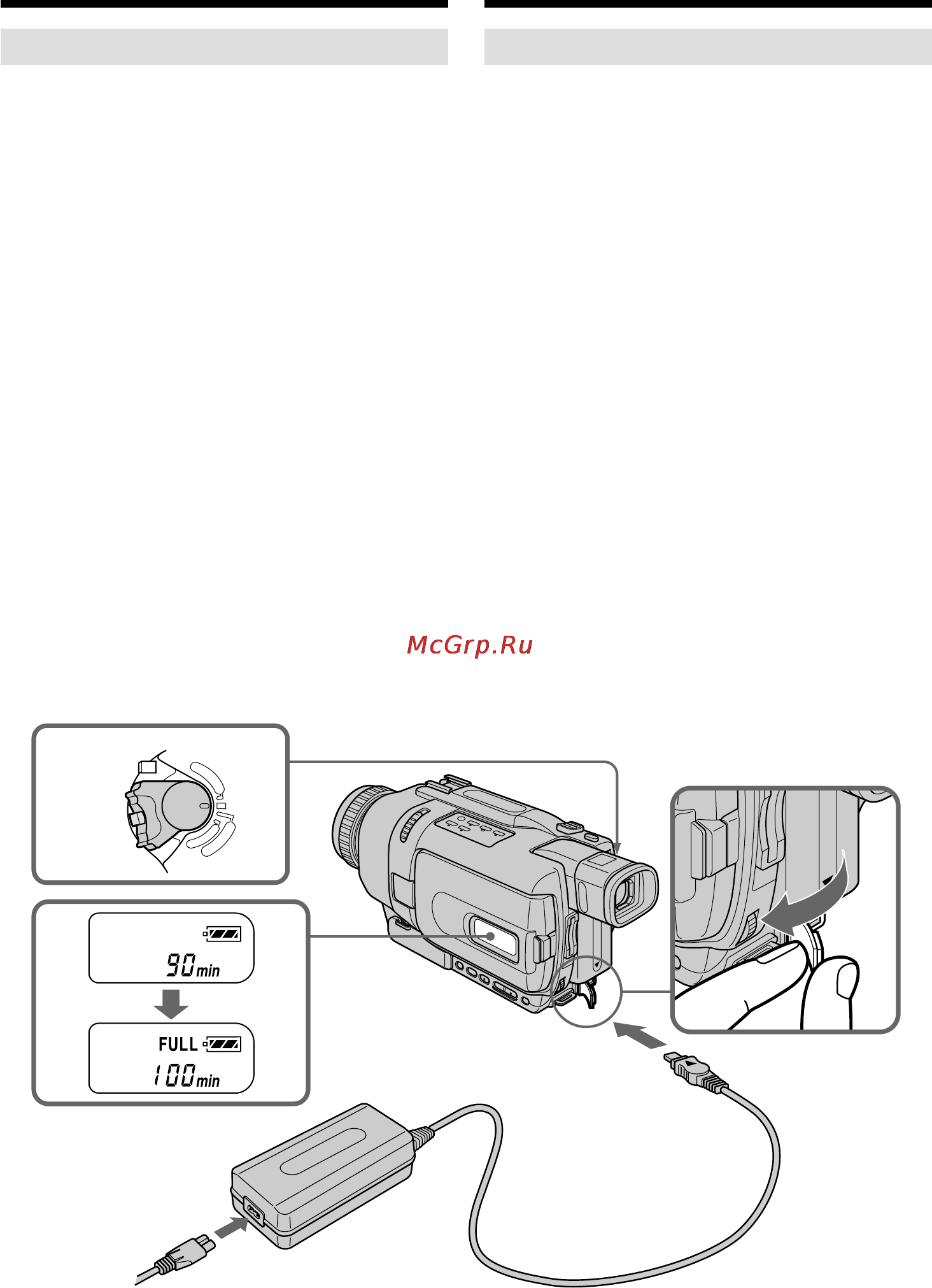 Sony DCR-TRV238E [18/268] Charging the battery pack