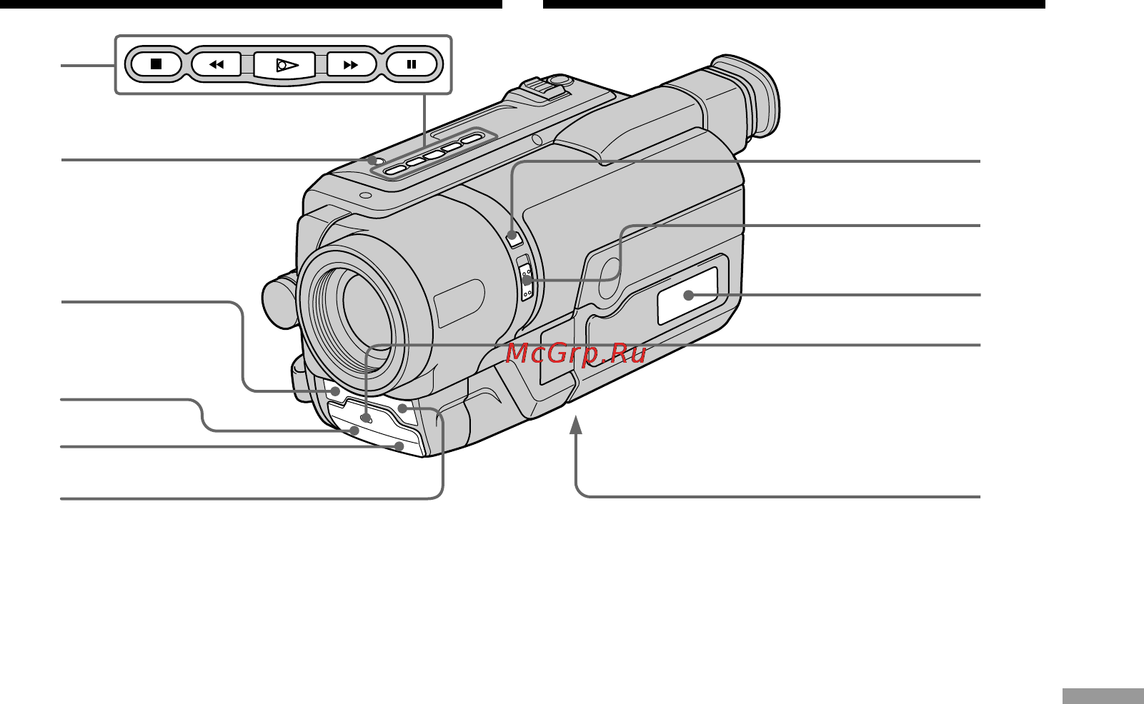 Sony CCD-TRV107E [193/204] Identifying the parts and controls