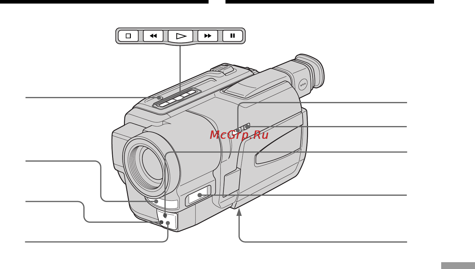 Sony DCR-TRV130E [129/140] Identifying the parts and controls