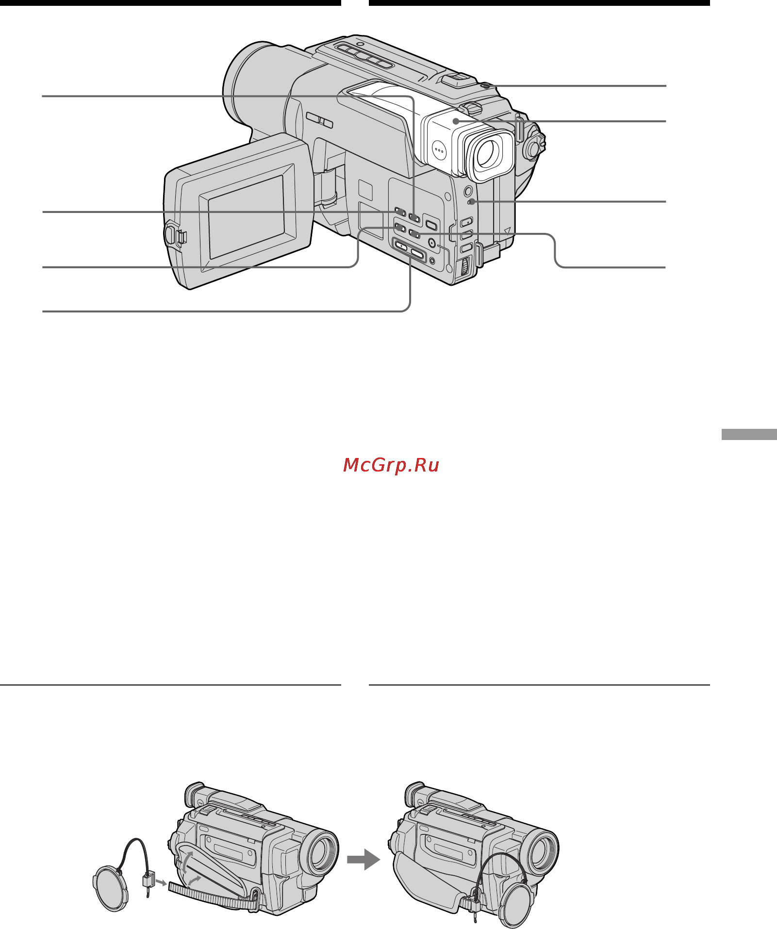 Sony DCR-TRV130E [131/140] Identifying the parts and controls