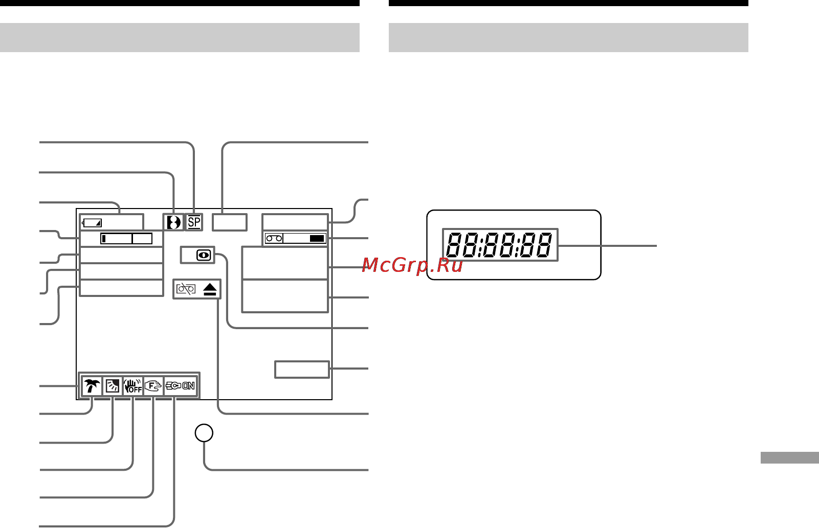 Sony DCR-TRV130E [135/140] Identifying the parts and controls