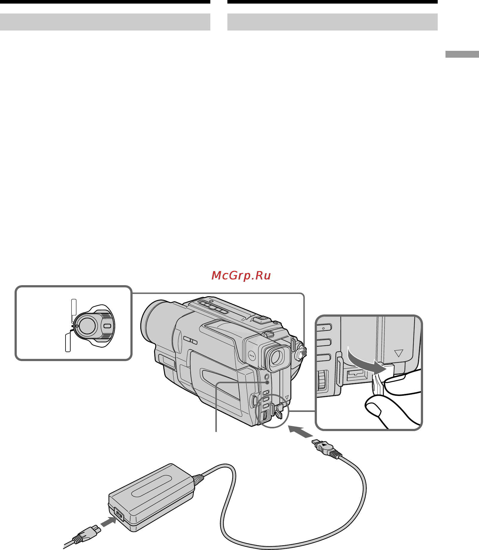 Sony DCR-TRV130E [15/140] Charging the battery pack