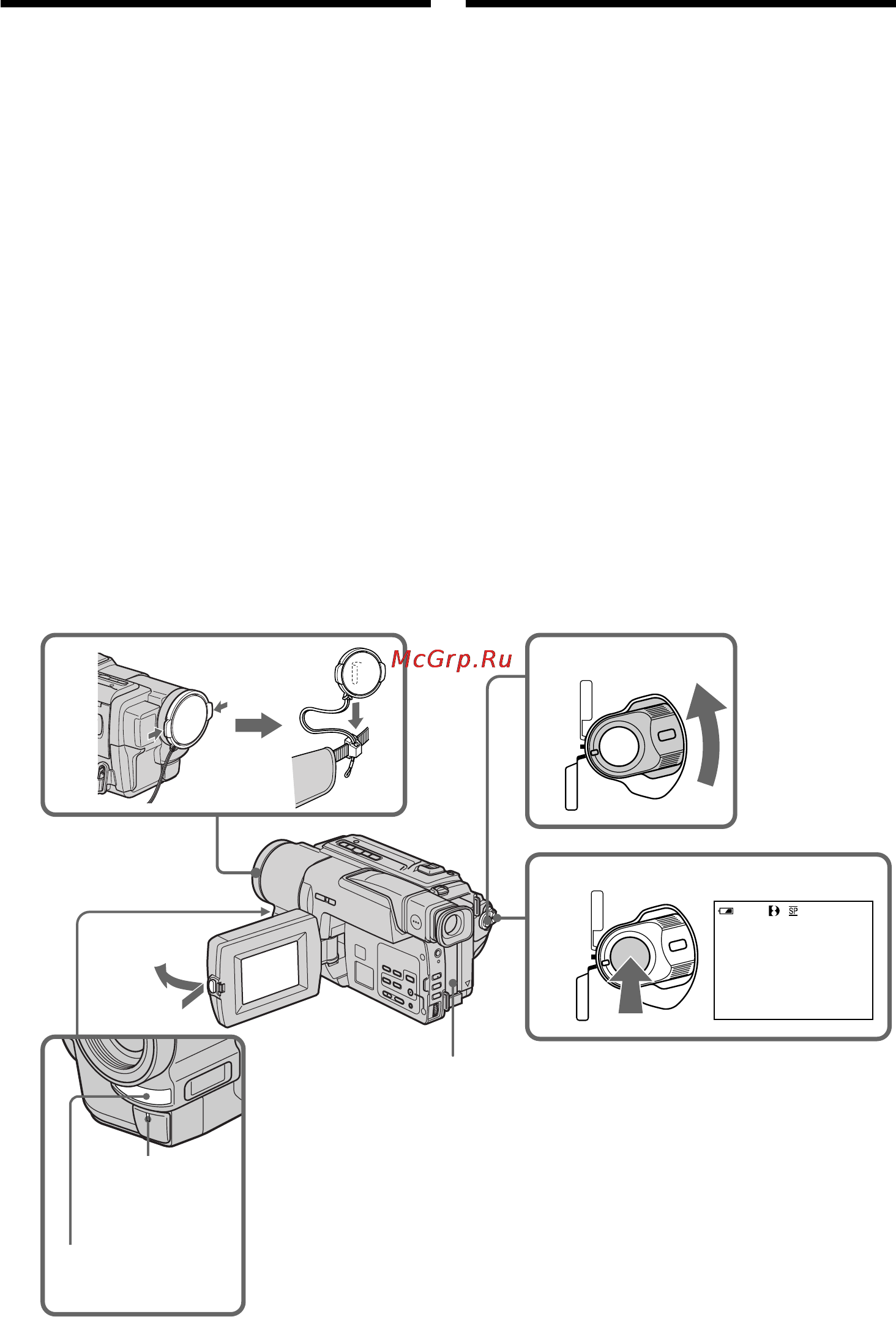 Sony DCR-TRV130E [24/140] Recording basics recording a picture