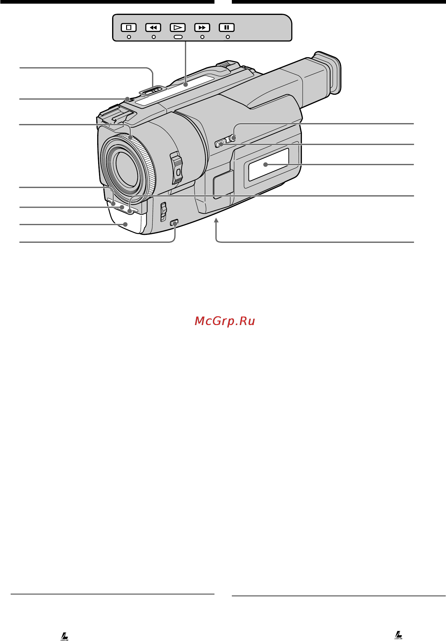 Sony DCR-TRV110E [108/120] Identifying the parts and controls