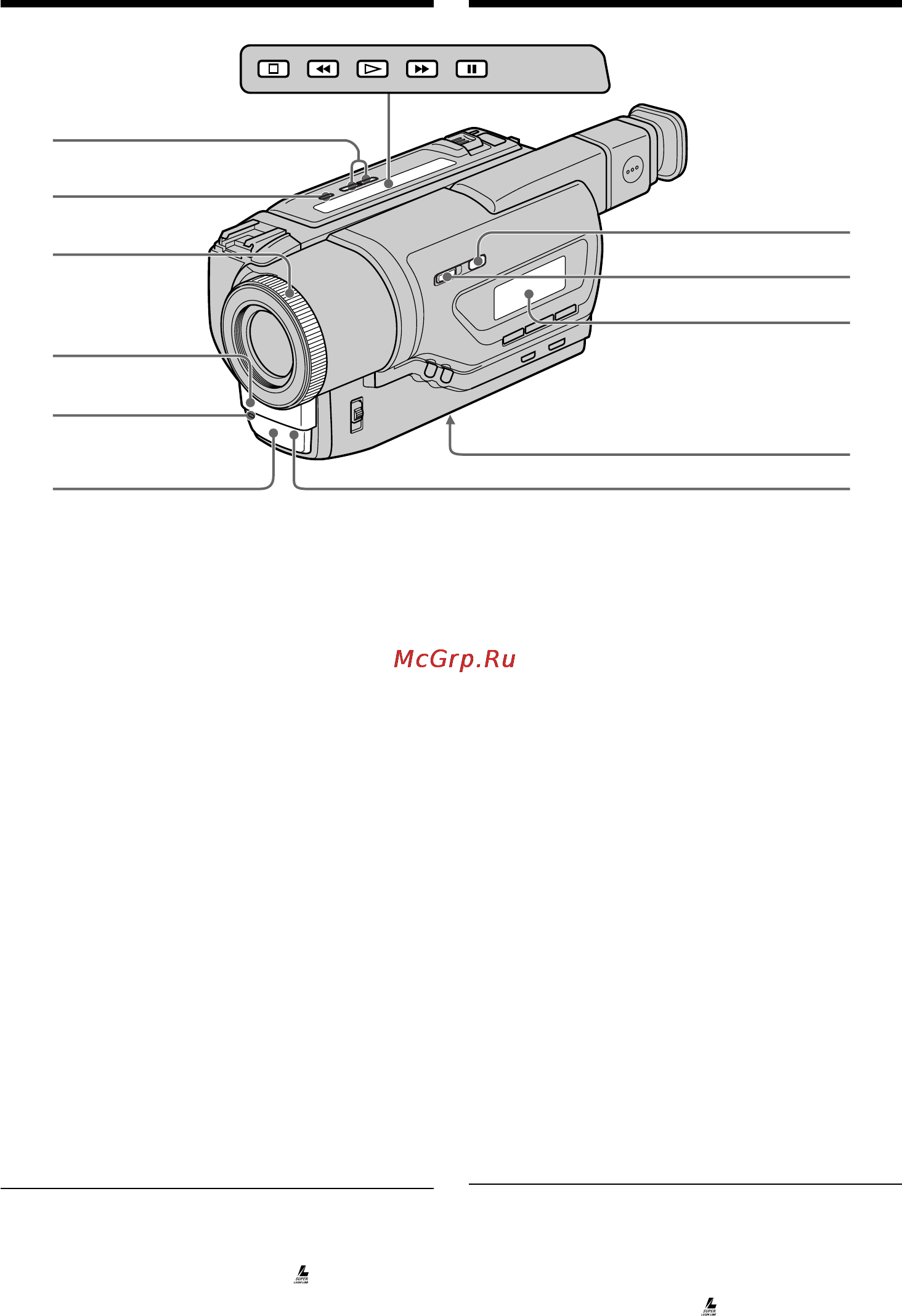 Sony DCR-TR8000E [114/128] Identifying the parts and controls