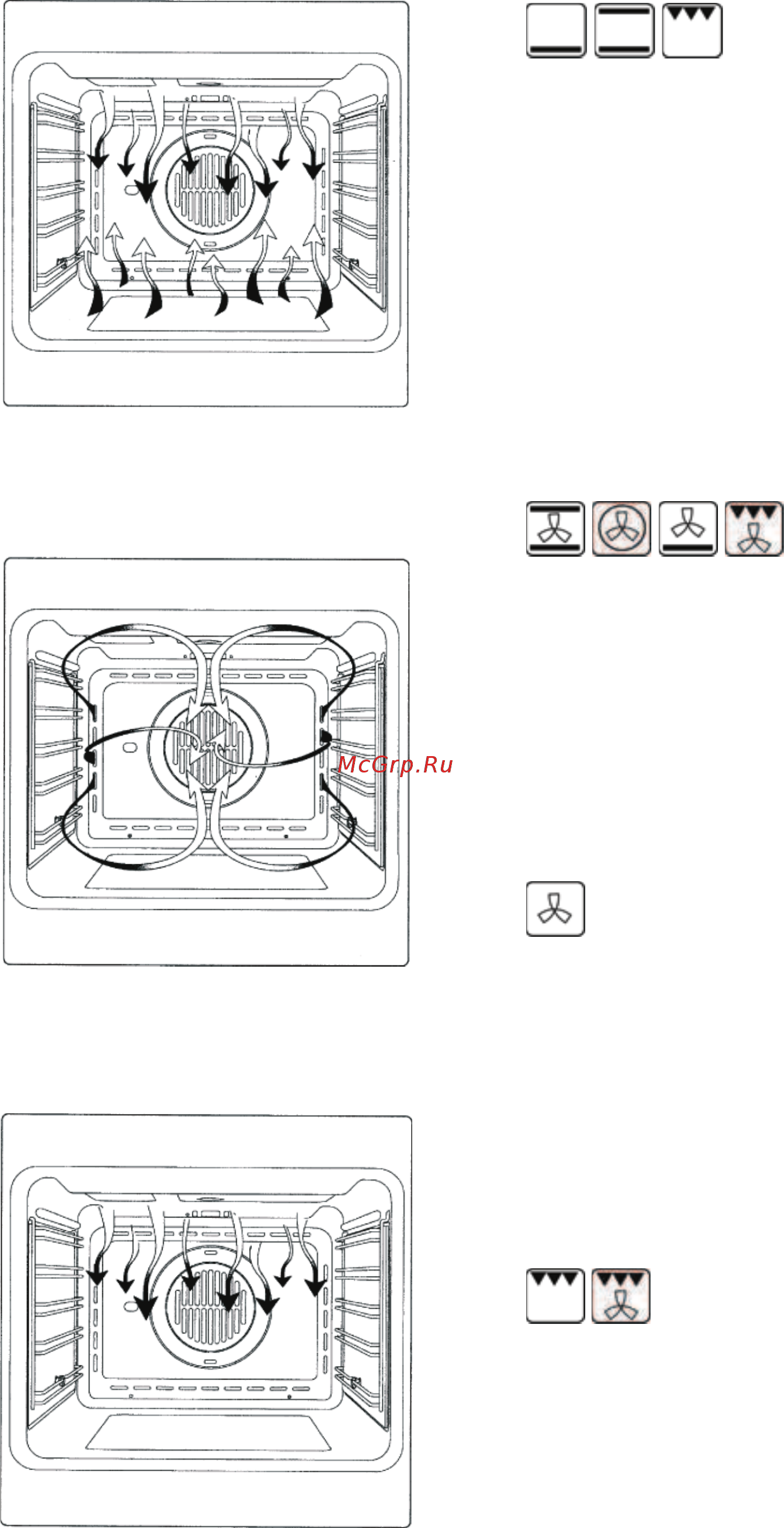 Kaiser HGG 62501 S [32/84] Operation functions of the oven