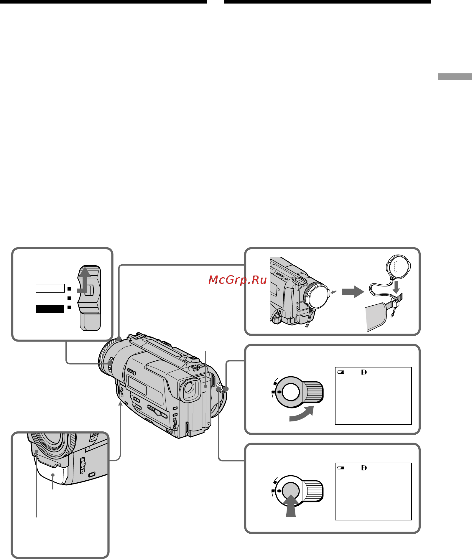 Sony DCR-TR7100E [19/120] Á ôëò éòìó ì â ôóîóêâìëﬂ