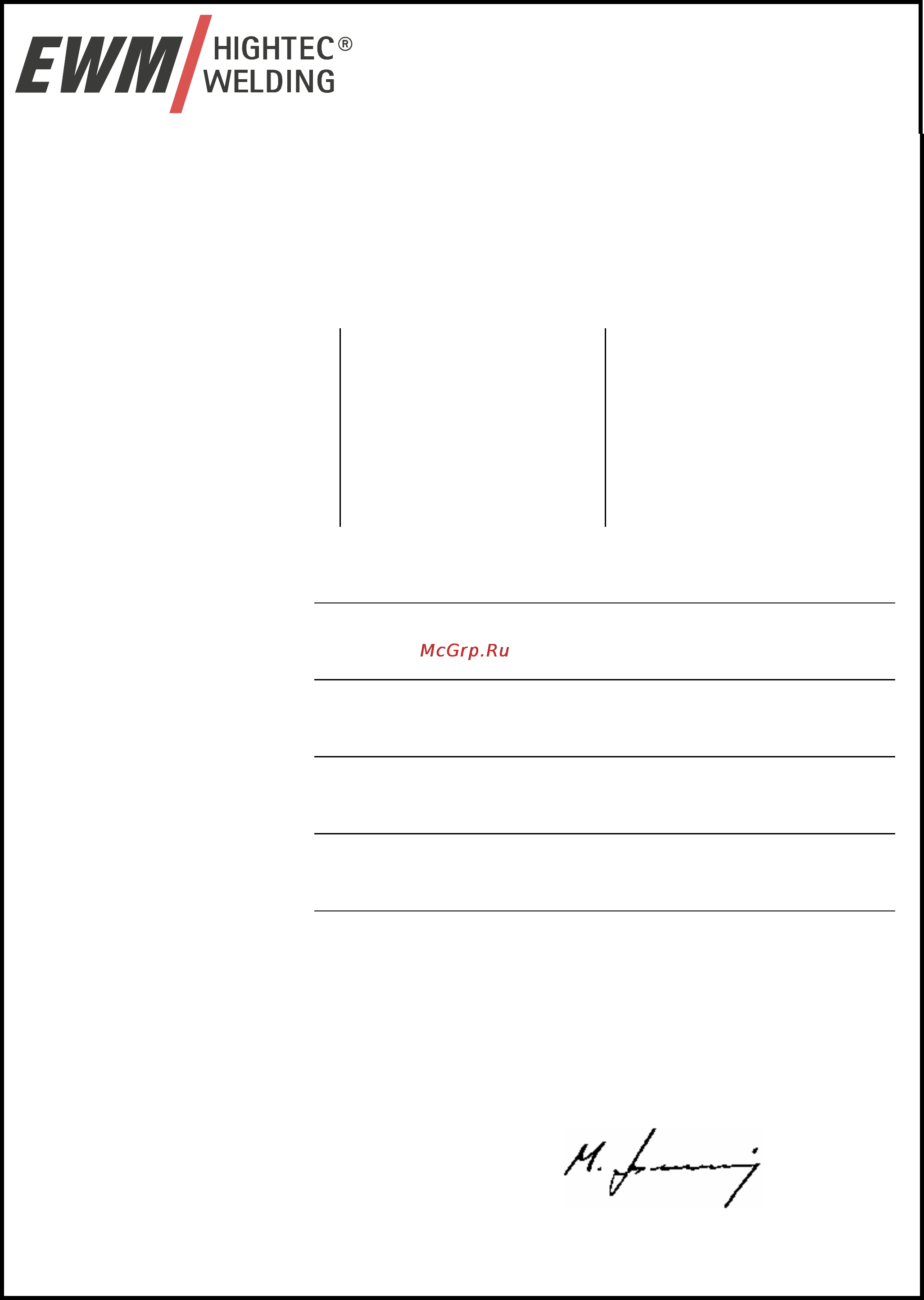 Ewm PHOENIX 421 DW BASIC 090-005060-00102 [2/95] Eu conformity declaration