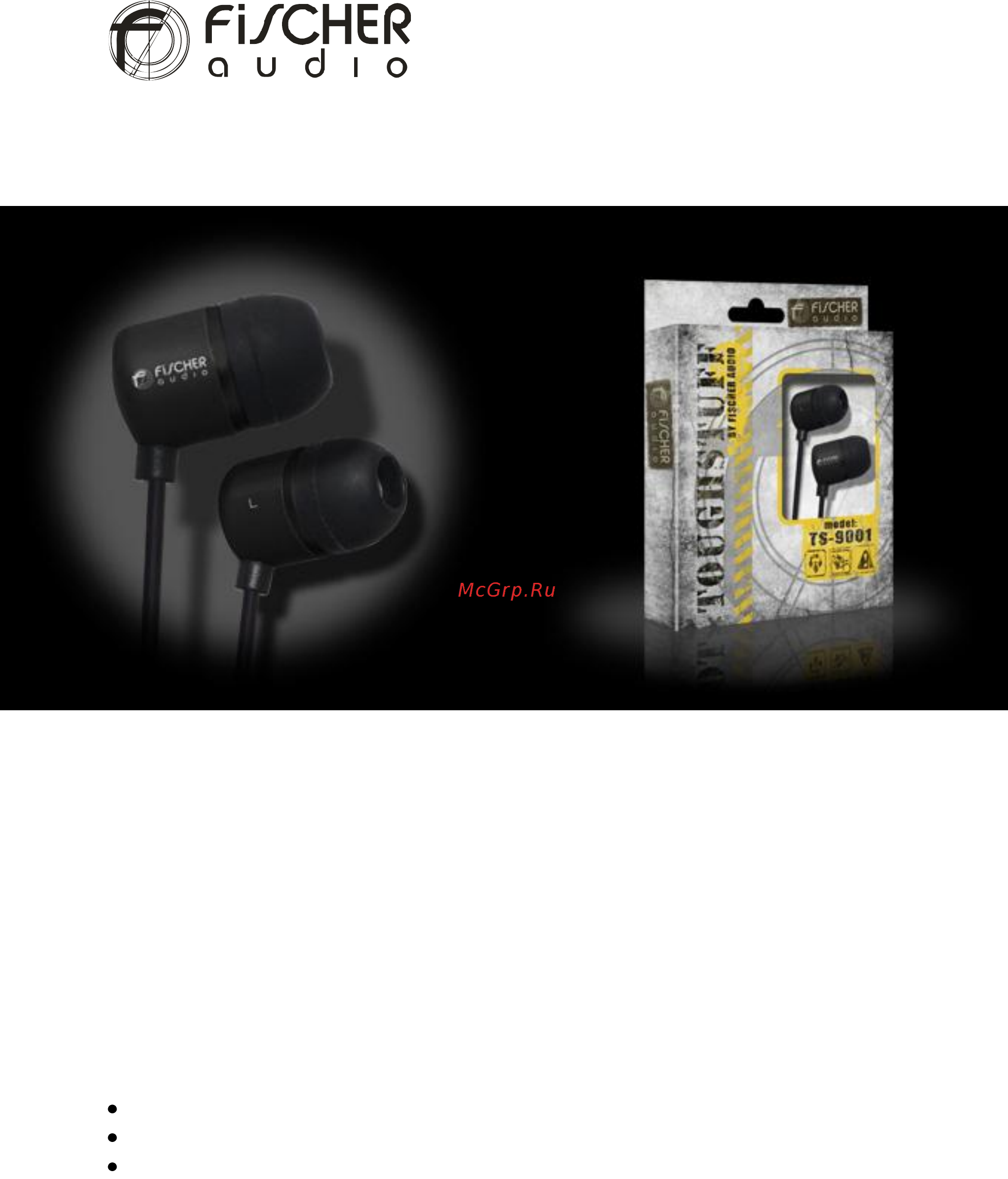 Fischer Audio TS-9001 Инструкция по эксплуатации онлайн