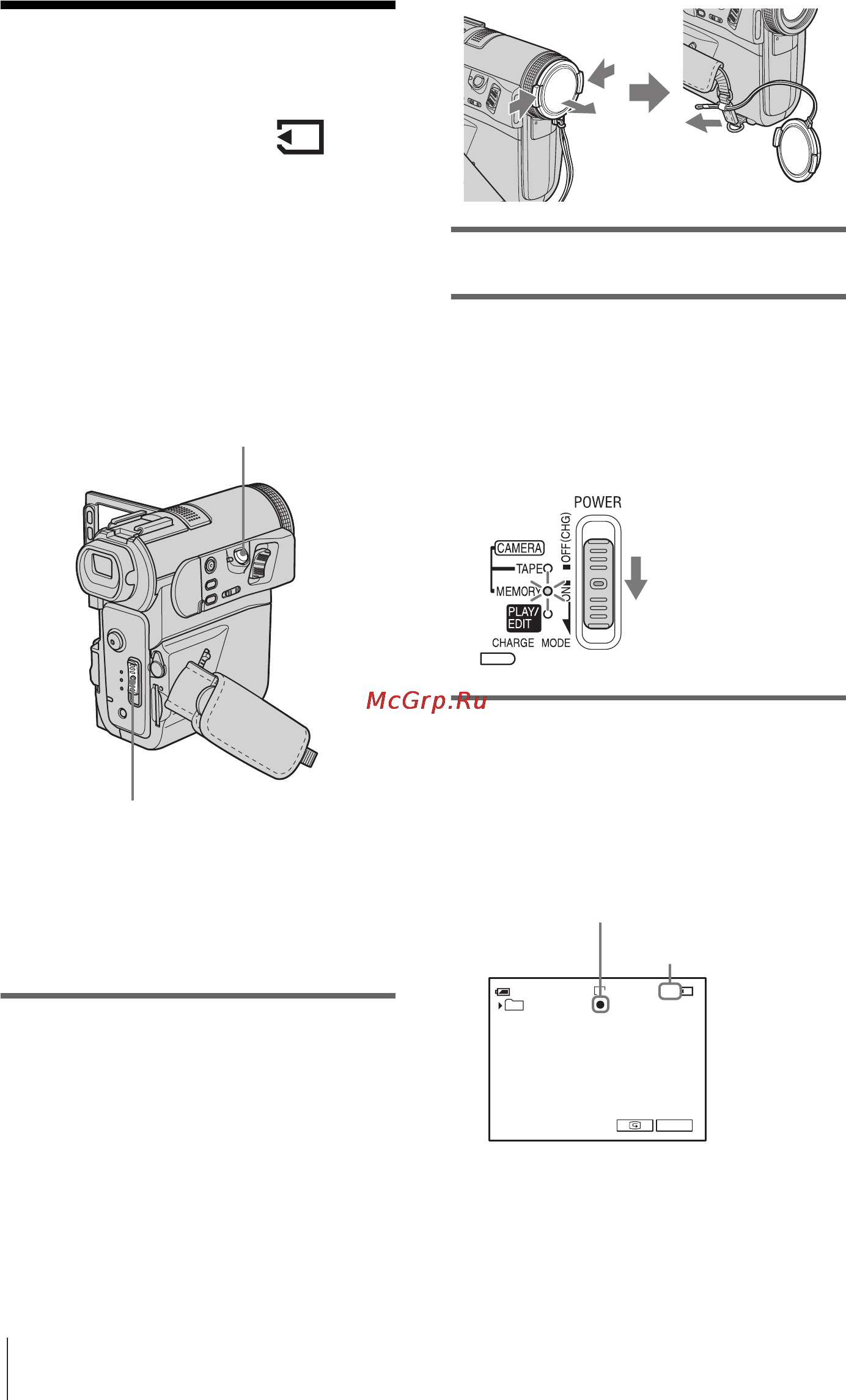 Sony DCR-PC350E [36/180] Çàïèñü íåïîäâèæíûõ èçîá²àæåíèé ôîòîñúåìêà â ïàìøòü