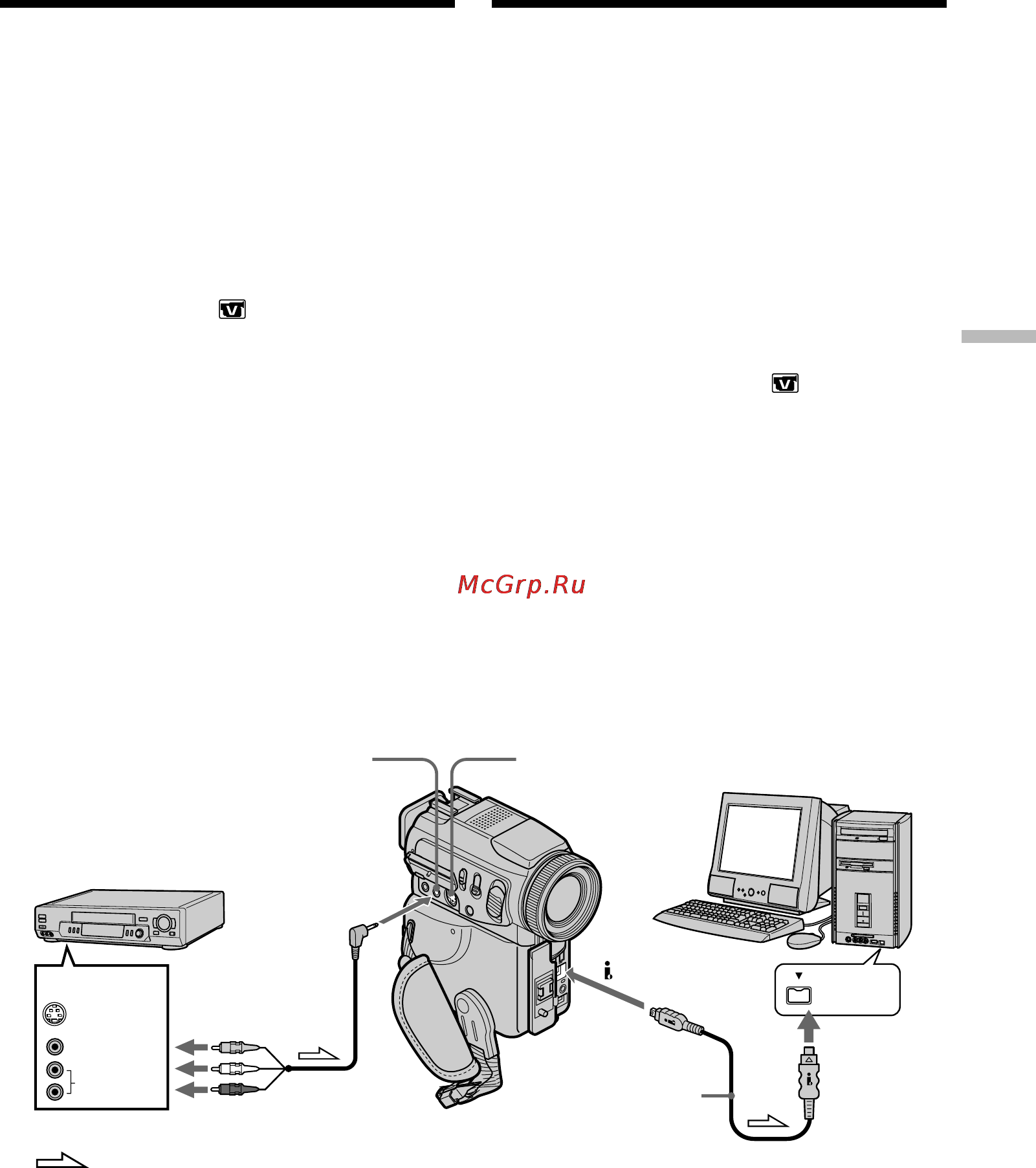 Sony DCR-PC120E [109/268] Using with analog video unit and your computer signal convert function