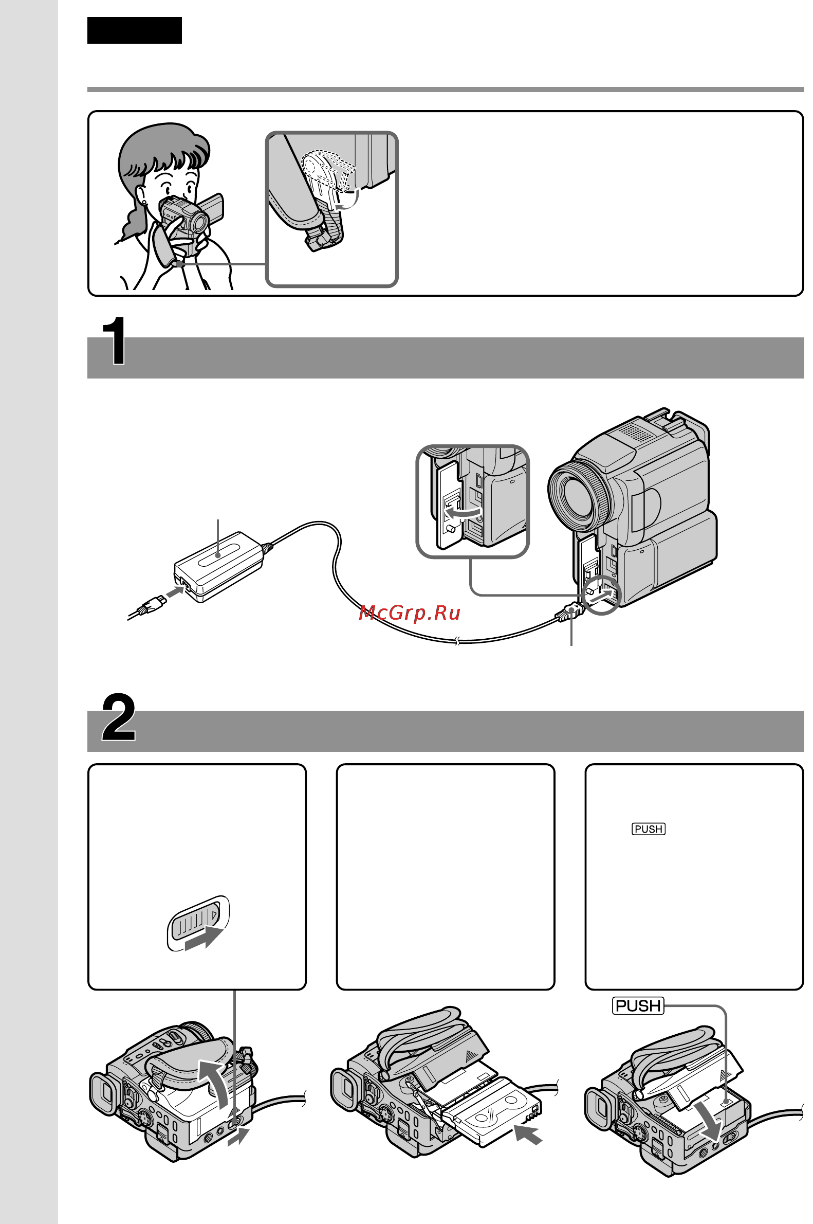 Sony DCR-PC120E [12/268] Краткое руководство для быстрого спользования