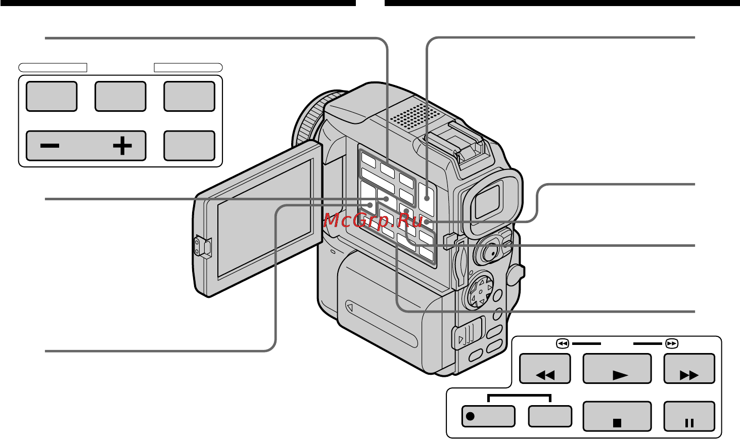 Sony DCR-PC120E [256/268] Identifying the parts and controls