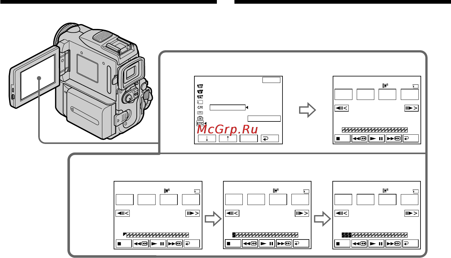 Sony DCR-PC101E [188/316] Recording edited pictures from a tape as a moving picture digital program editing on memory stick s