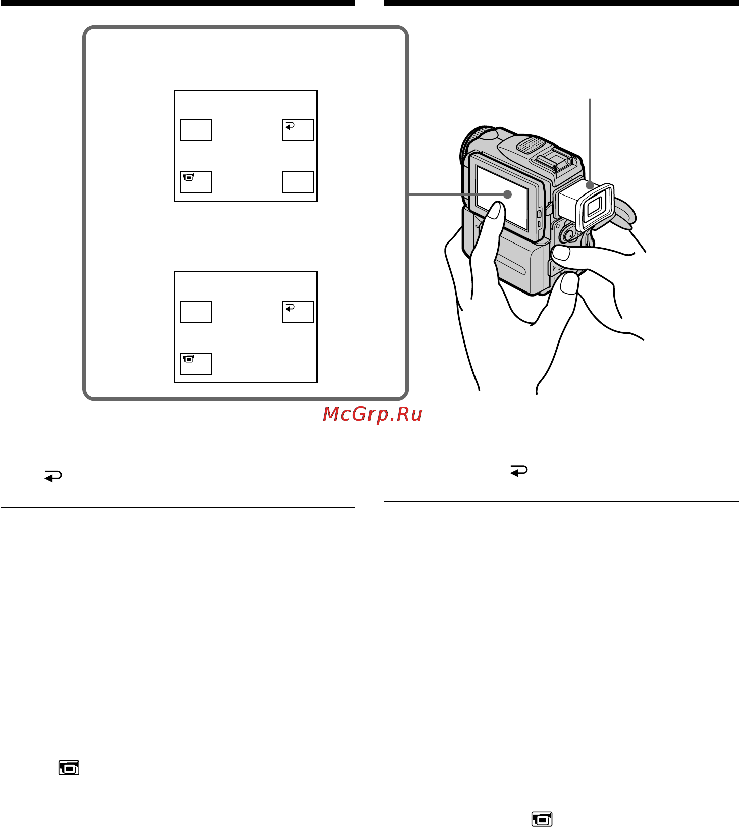 Sony DCR-PC101E [94/316] Using the viewfinder
