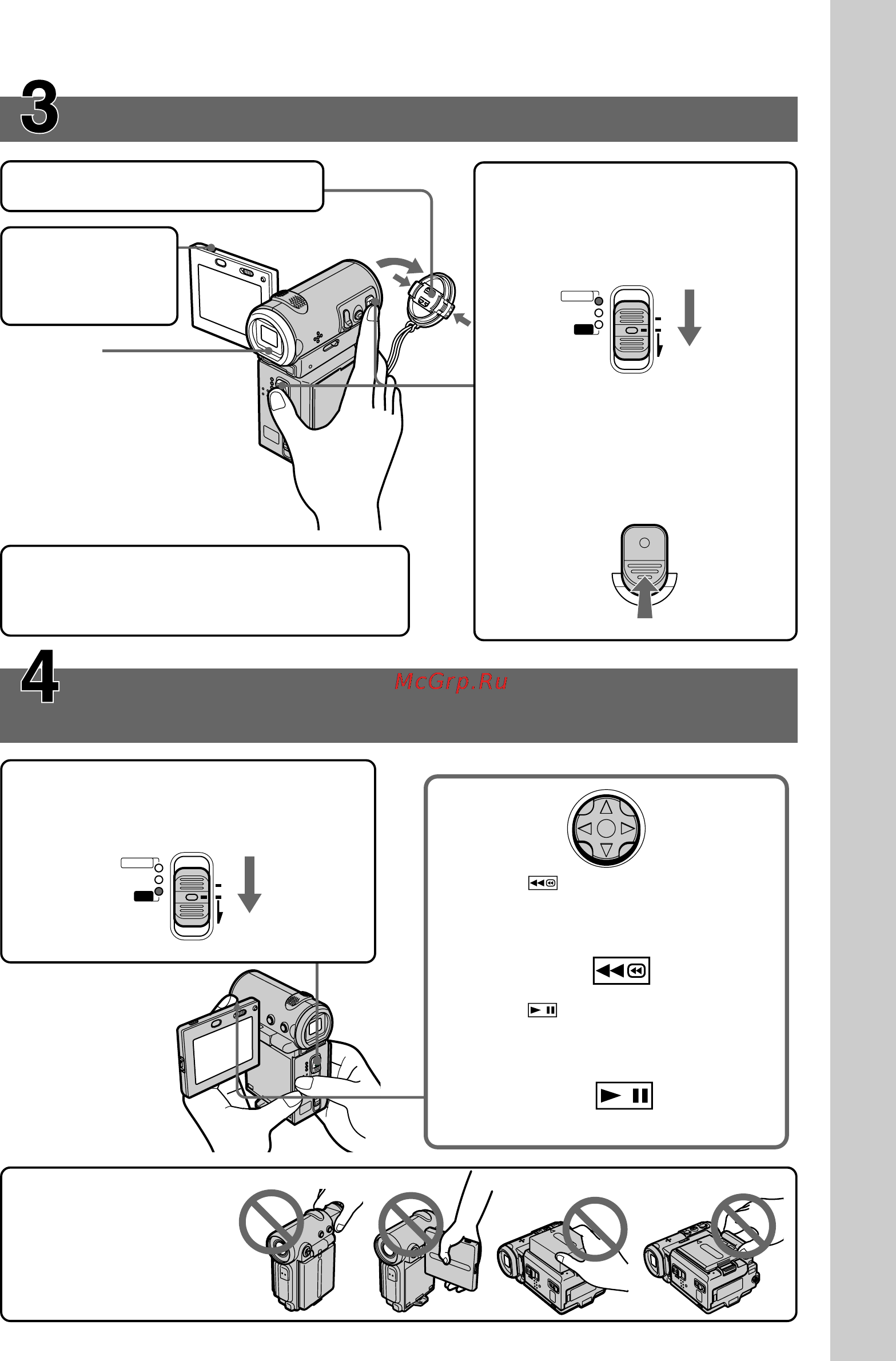 Sony DCR-IP7E [17/260] Monitoring the playback picture on the lcd screen