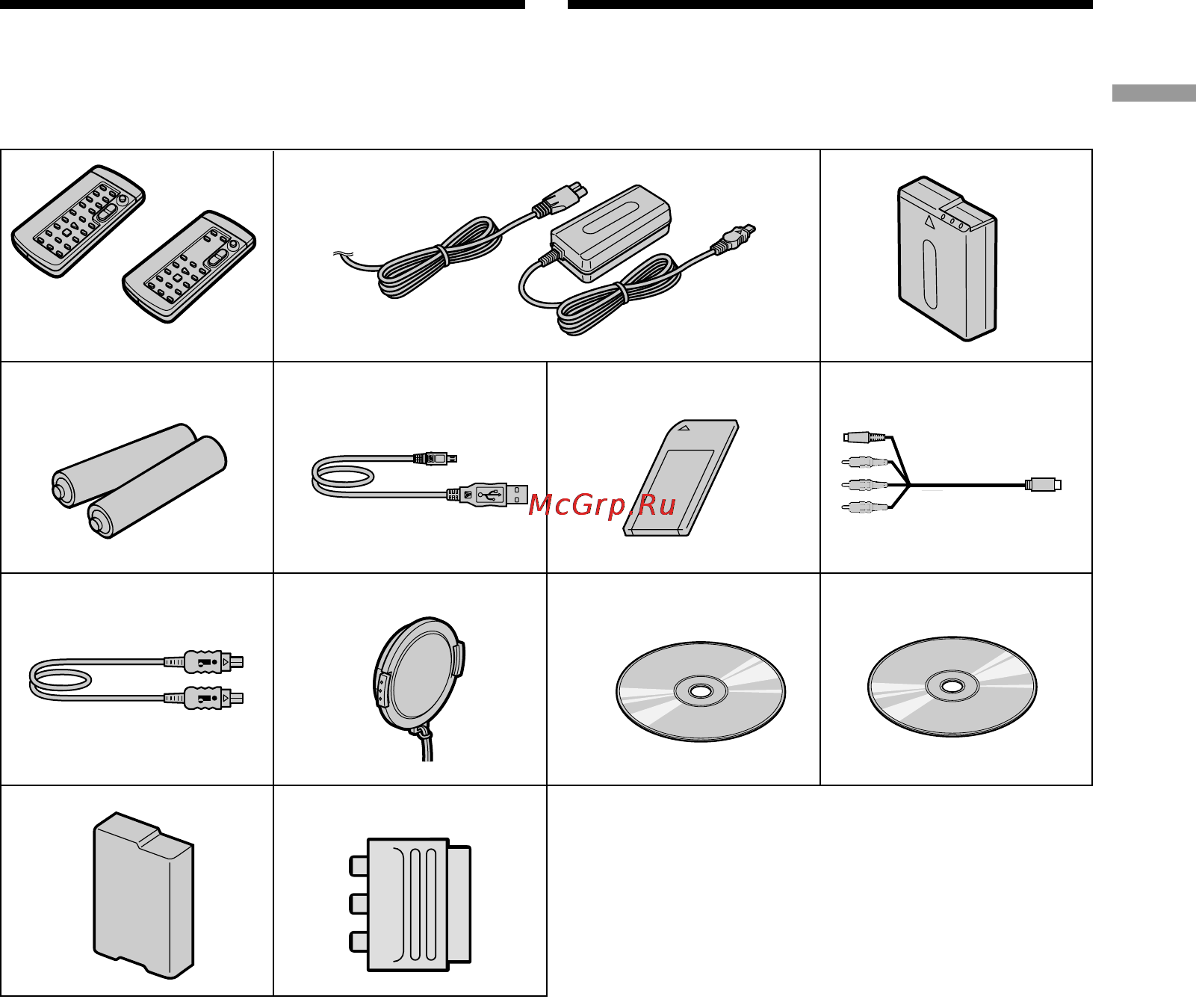 Sony DCR-IP5E [23/260] Checking supplied accessories