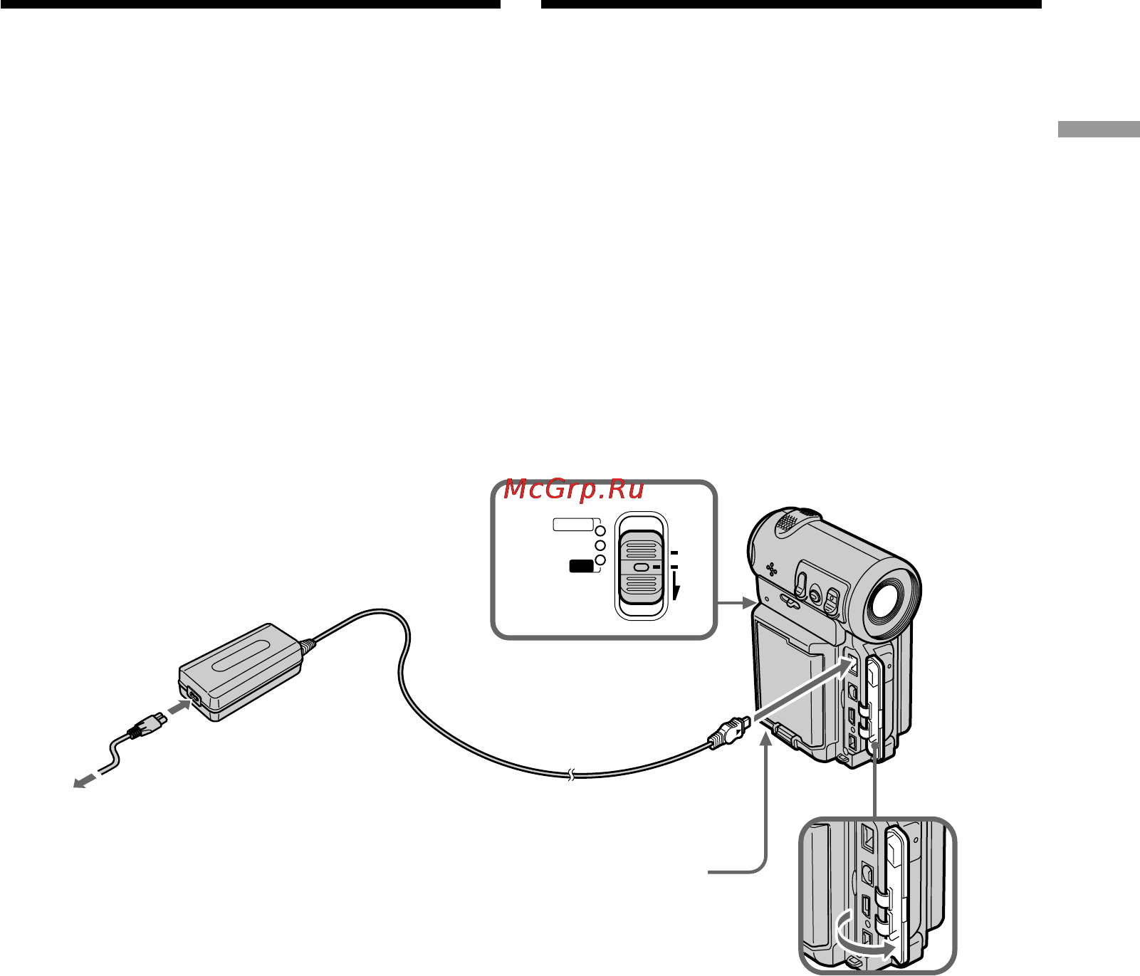 Sony DCR-IP5E [27/260] Step 1 preparing the power supply
