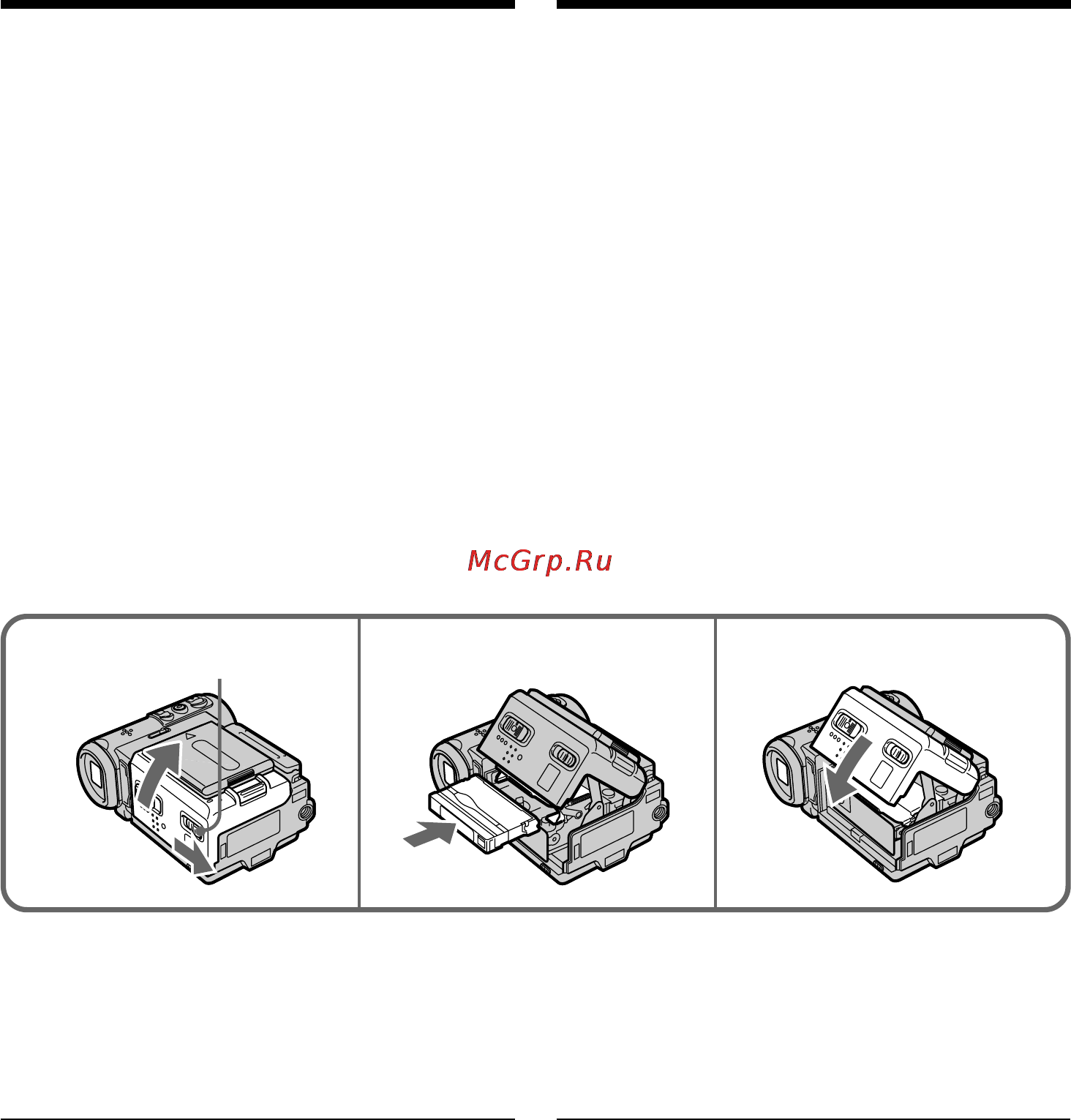 Sony DCR-IP5E [36/260] Step 3 inserting a cassette
