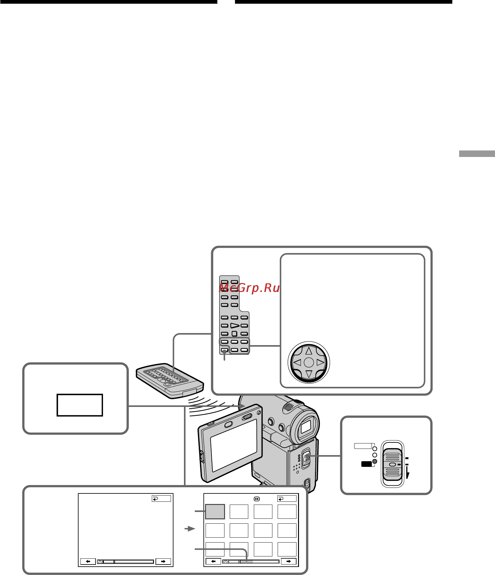 Sony DCR-IP5E [89/260] Searching for a scene multi picture search
