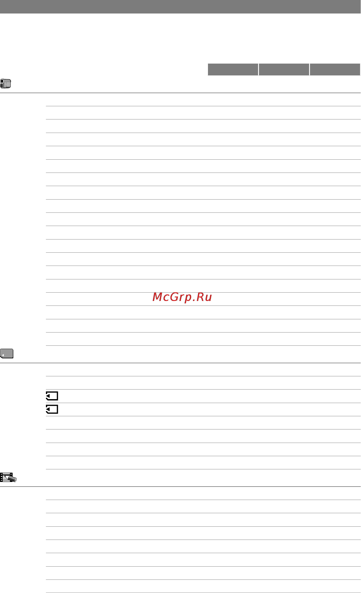 Sony DCR-HC90E [36/259] Memory set menyn