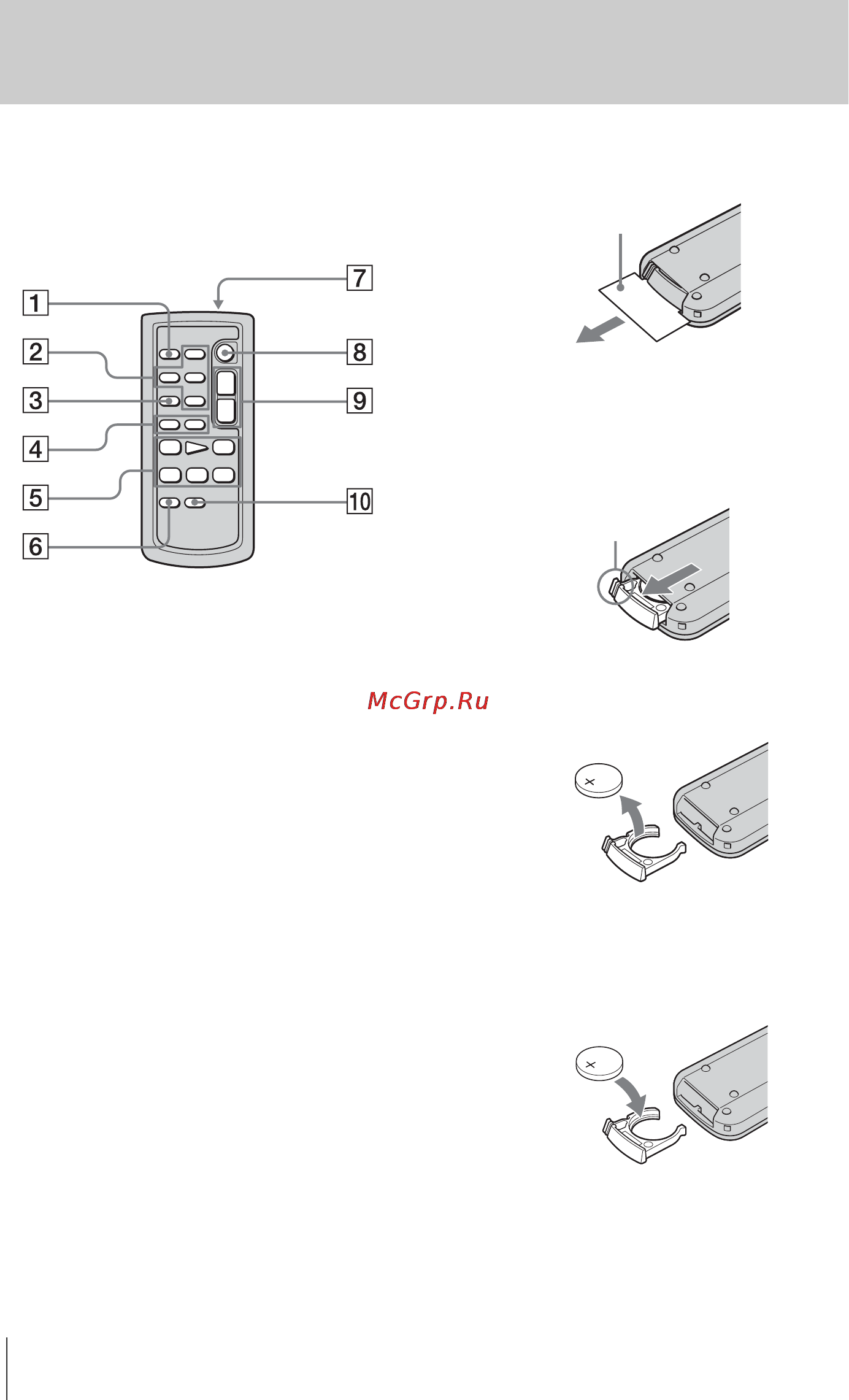 Sony DCR-HC85E [148/156] Пульт дистанционного управления