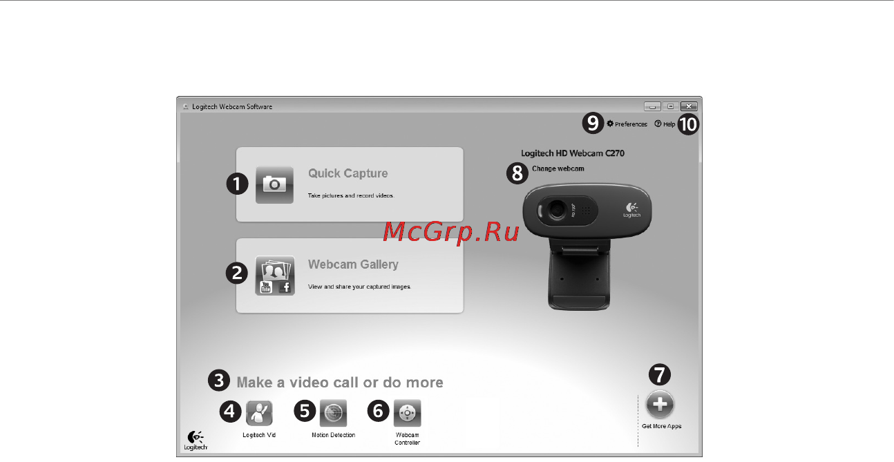 Logitech C270 (960-000726) [48/94] Navigarea software ului camerei web logitech