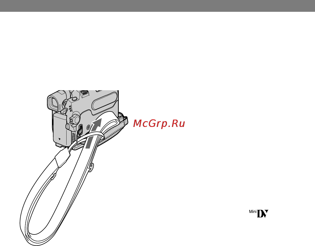 Sony DCR-HC39E [250/263] Прикрепление плечевого ремня