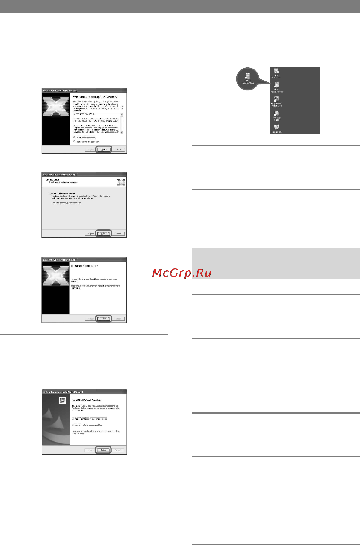 Sony DCR-HC39E [74/263] Installation av programvaran och förenklad guide first step guide på en dator fortsättning