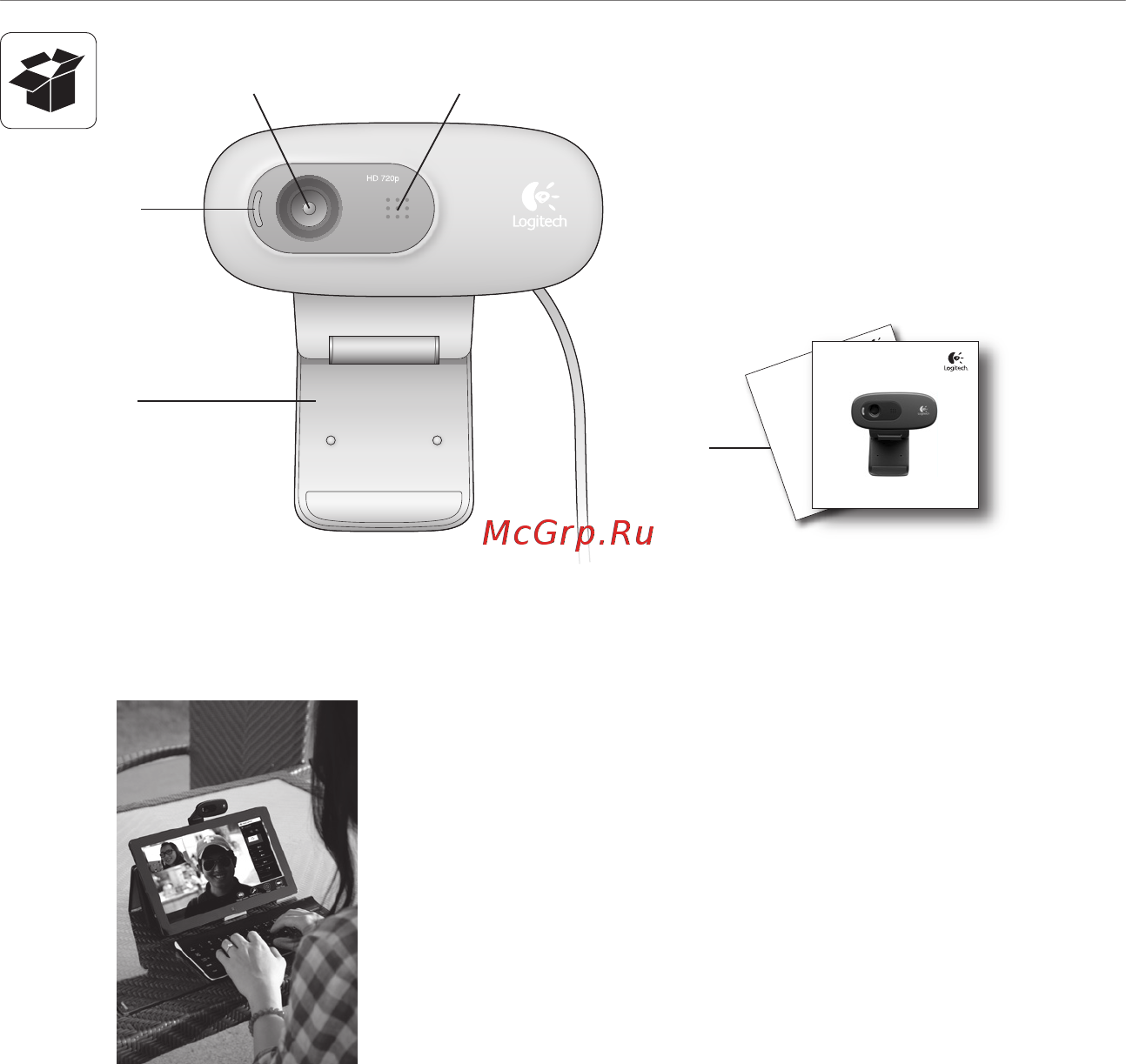Logitech HD WEBCAM C270 [30/168] Благодарим вас за приобретение веб камеры logitech