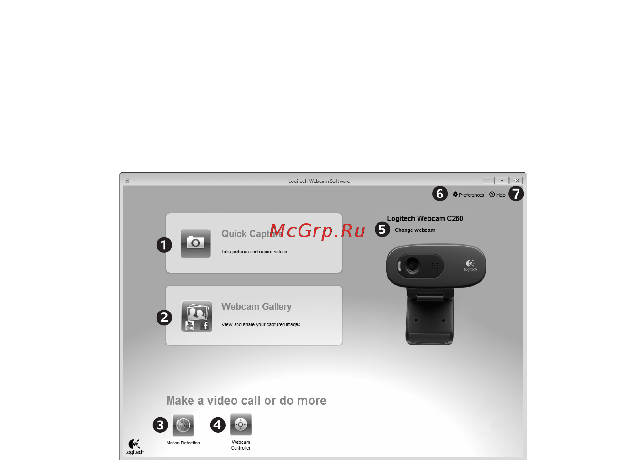 Logitech HD WEBCAM C270 [45/168] Korzystanie z kamery internetowej w systemie windows 7 lub windows vista