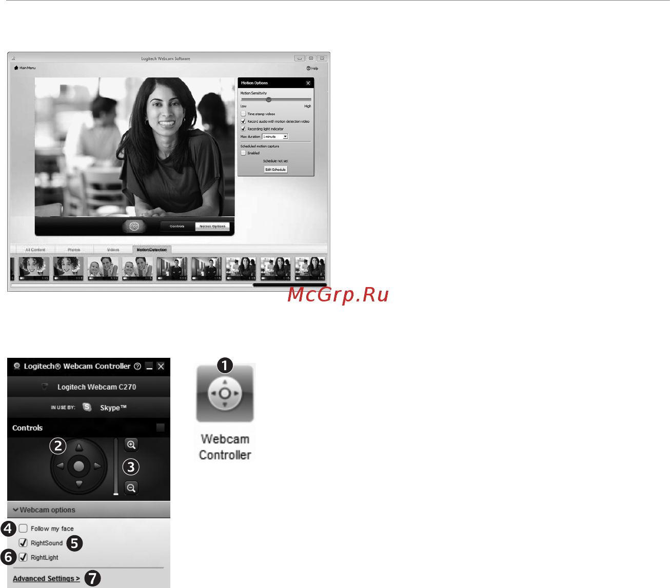 Logitech HD WEBCAM C270 Инструкция по эксплуатации онлайн [74/168] 16056