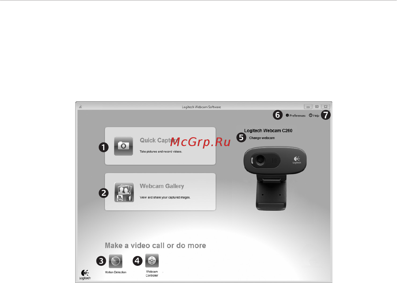 Logitech HD WEBCAM C270 [99/168] Upotreba web kamere s operacijskim sustavima windows 7 i windows vista