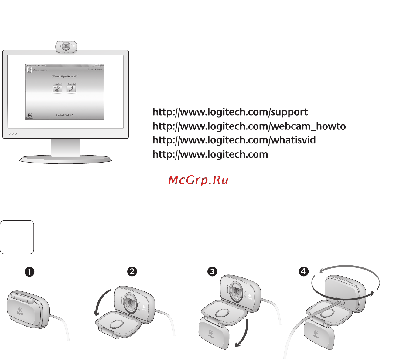 Logitech HD WEBCAM C510 [48/104] Instalarea camerei web