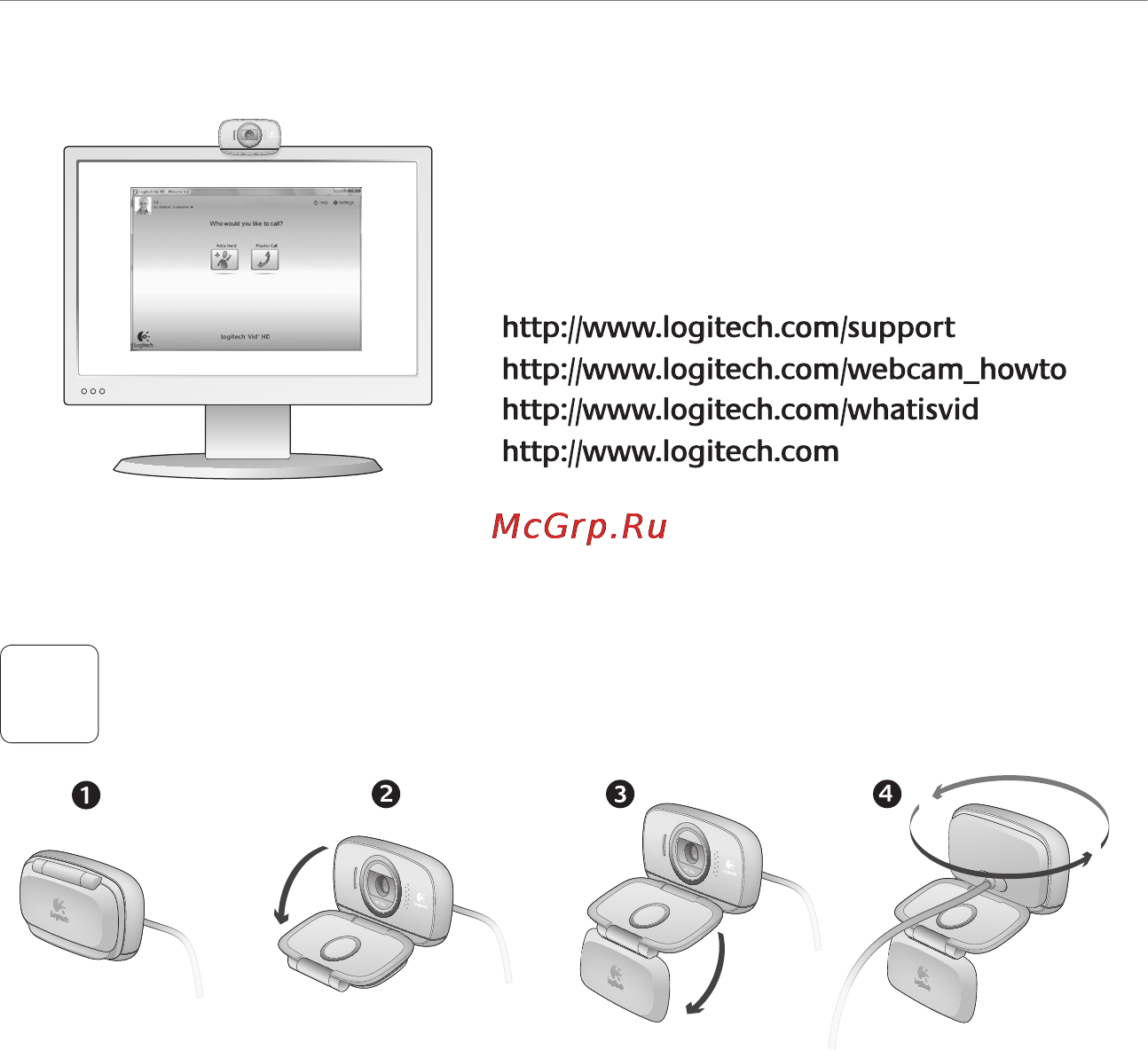 Logitech HD WEBCAM C510 [70/104] Täname et ostsite logitechi veebikaamera