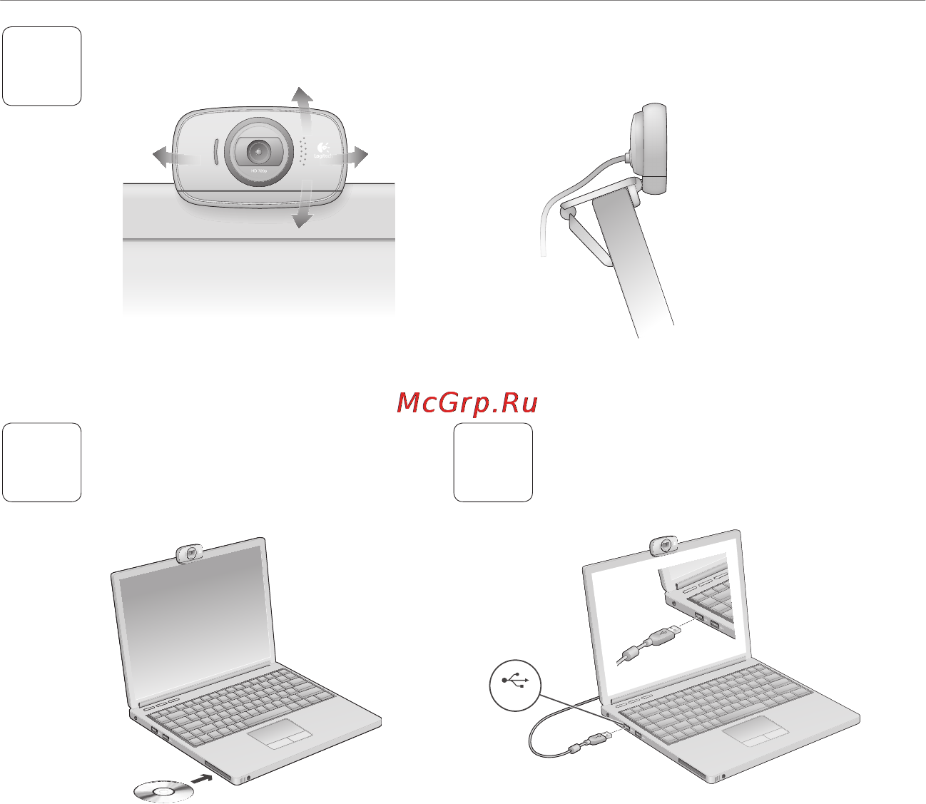 Logitech HD WEBCAM C510 [71/104] Asetage veebikaamera kohale