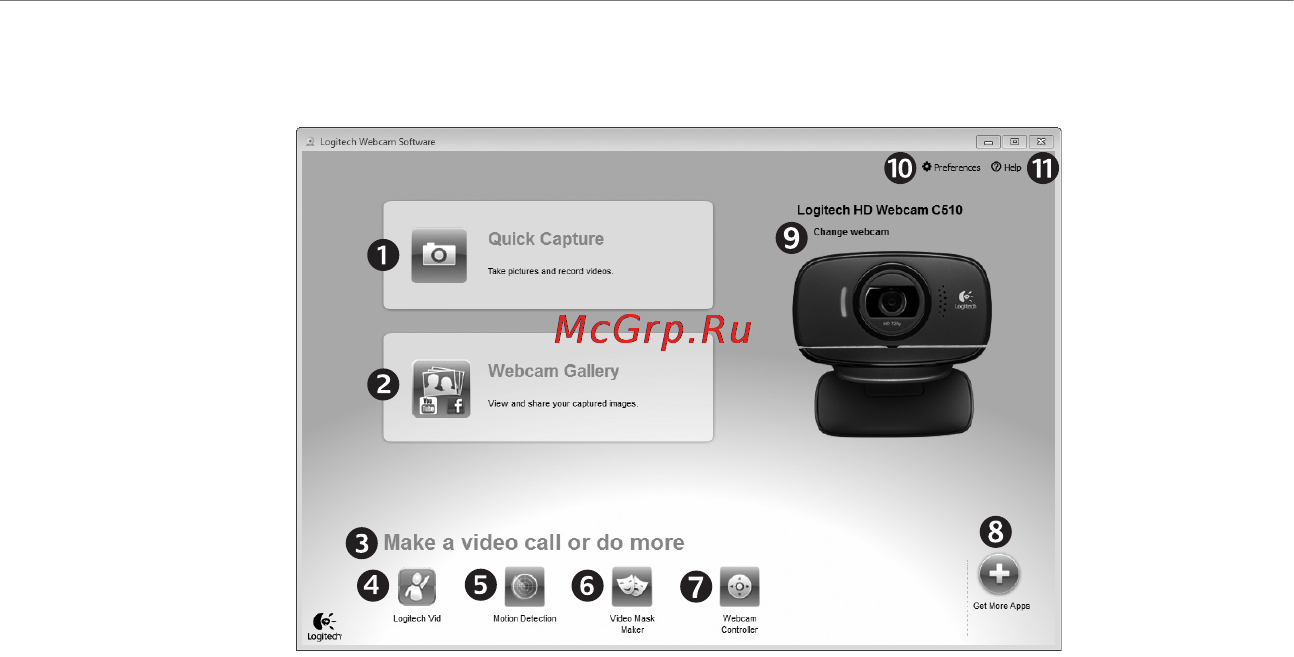 Logitech HD WEBCAM C510 [86/104] Logitech tīmekļa kameras programmatūras apskats
