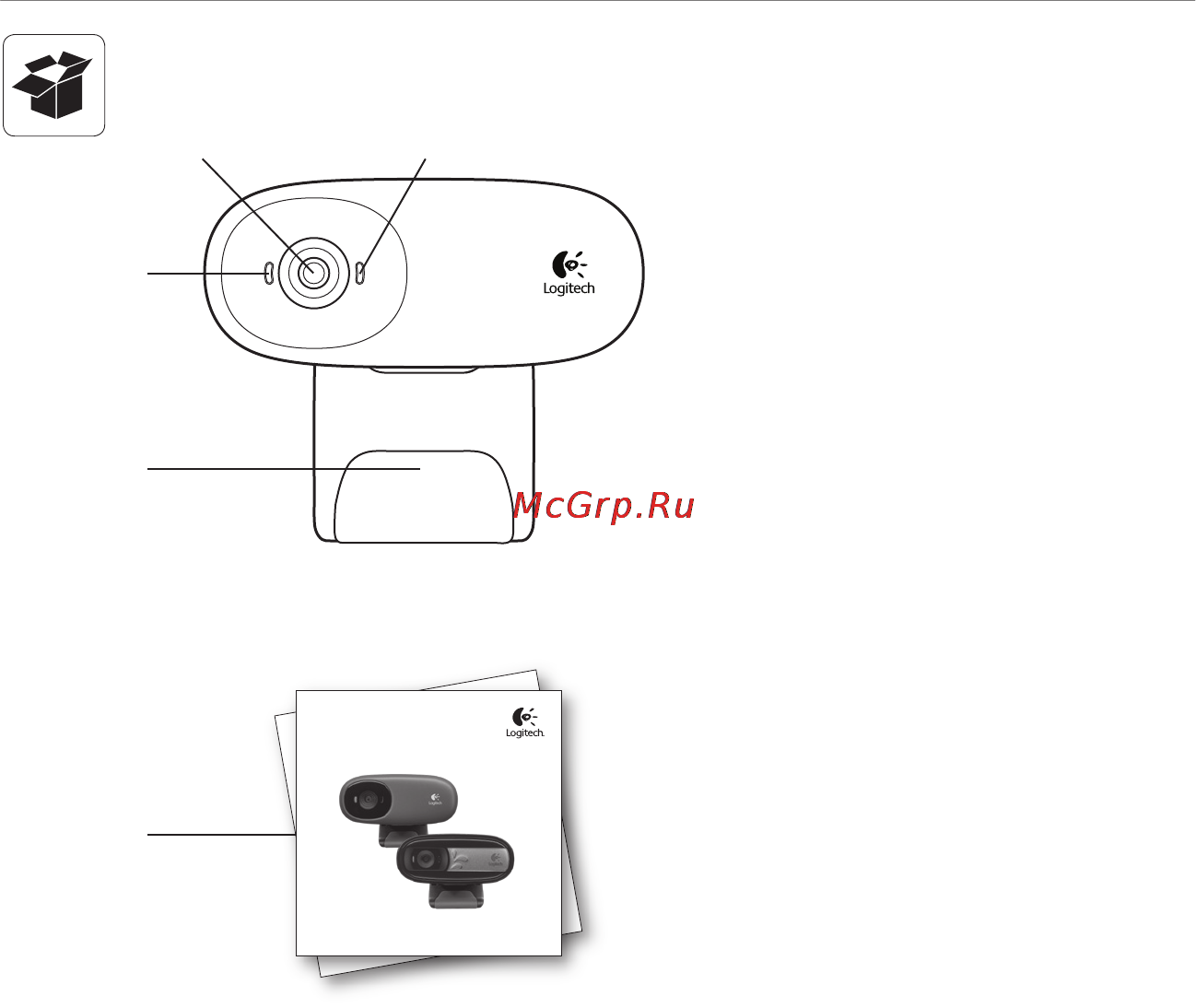Logitech WEBCAM C170 Инструкция по эксплуатации онлайн [3/15] 16090