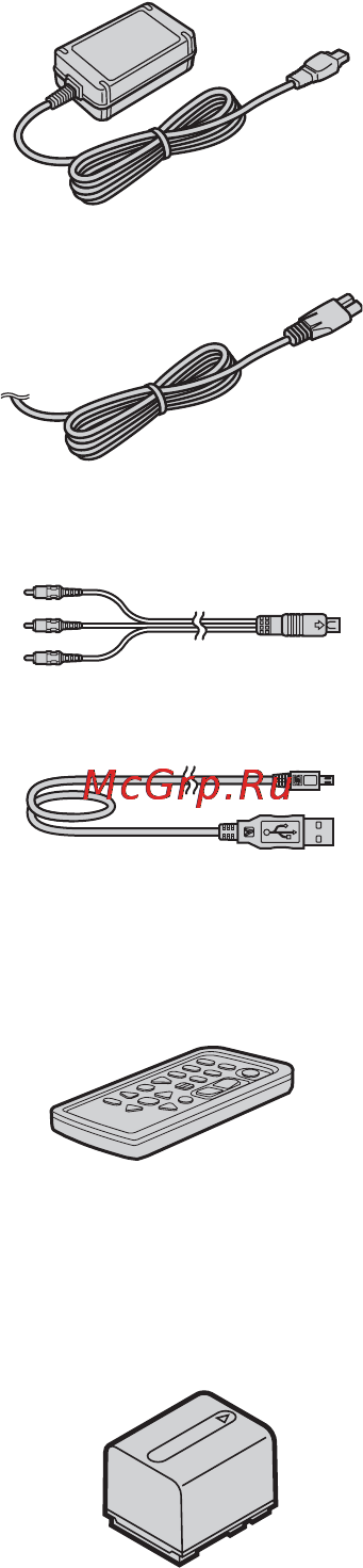 Sony DCR-DVD508E [20/139] Пункт 1 проверка прилагаемых деталей