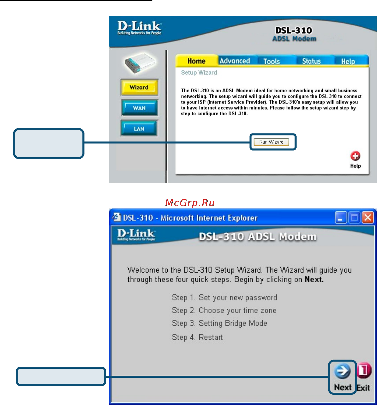 D-Link DSL-310 [21/26] Настройка для pppoe