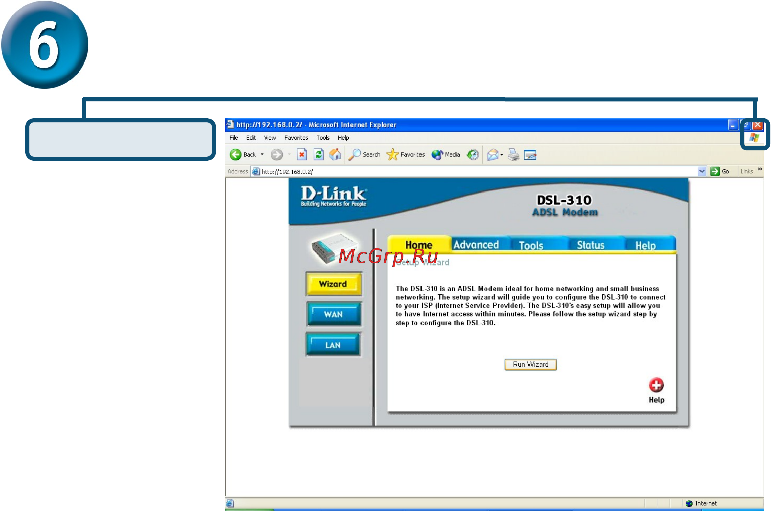 D-Link DSL-310 [25/26] Проверка подключения к интернет