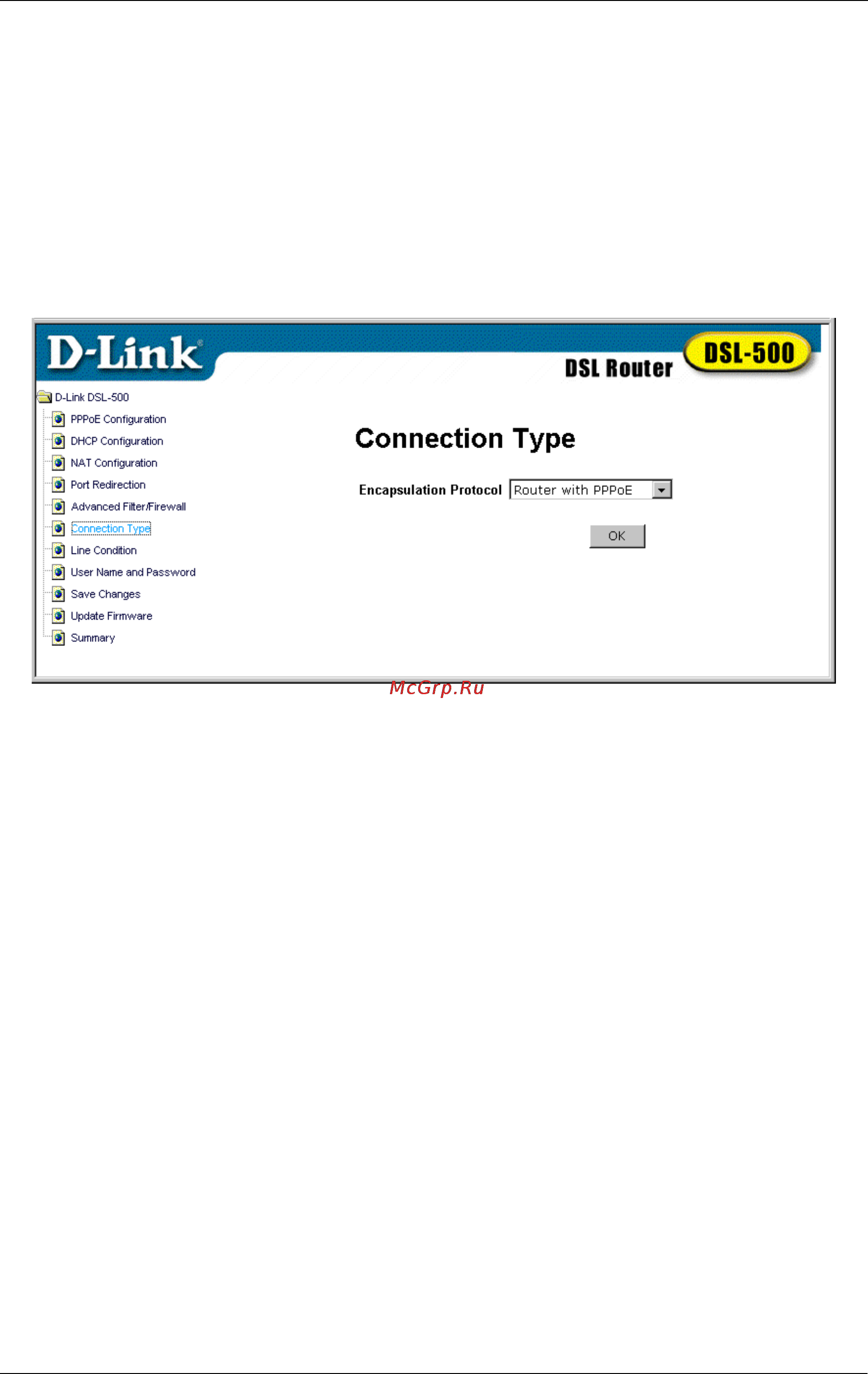 D-Link DSL-500 [30/73] Changing the connection type