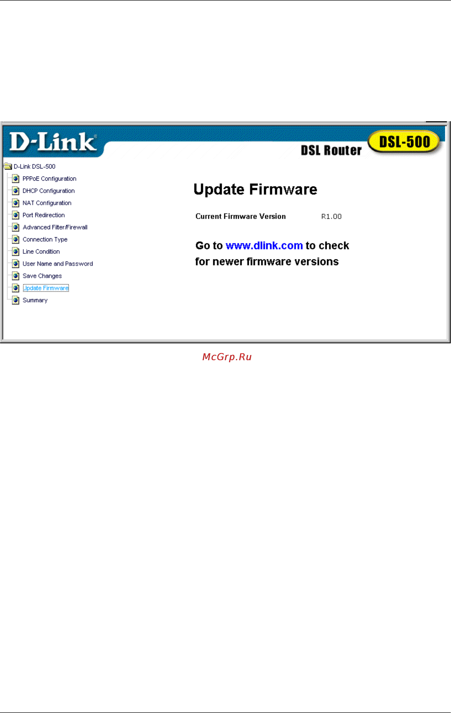 D-Link DSL-500 [55/73] Update firmware