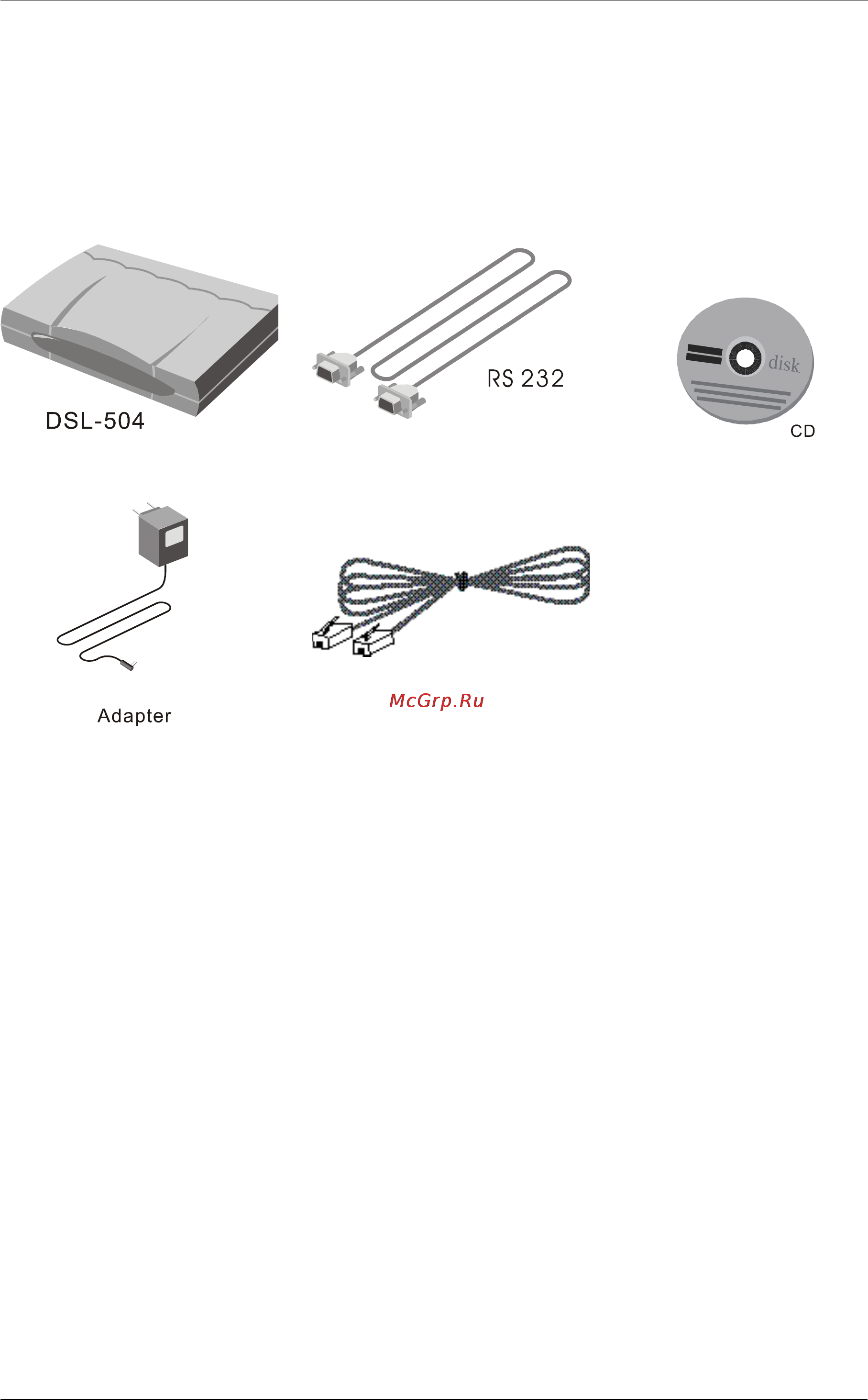D-Link DSL-504 [14/72] Verify package contents