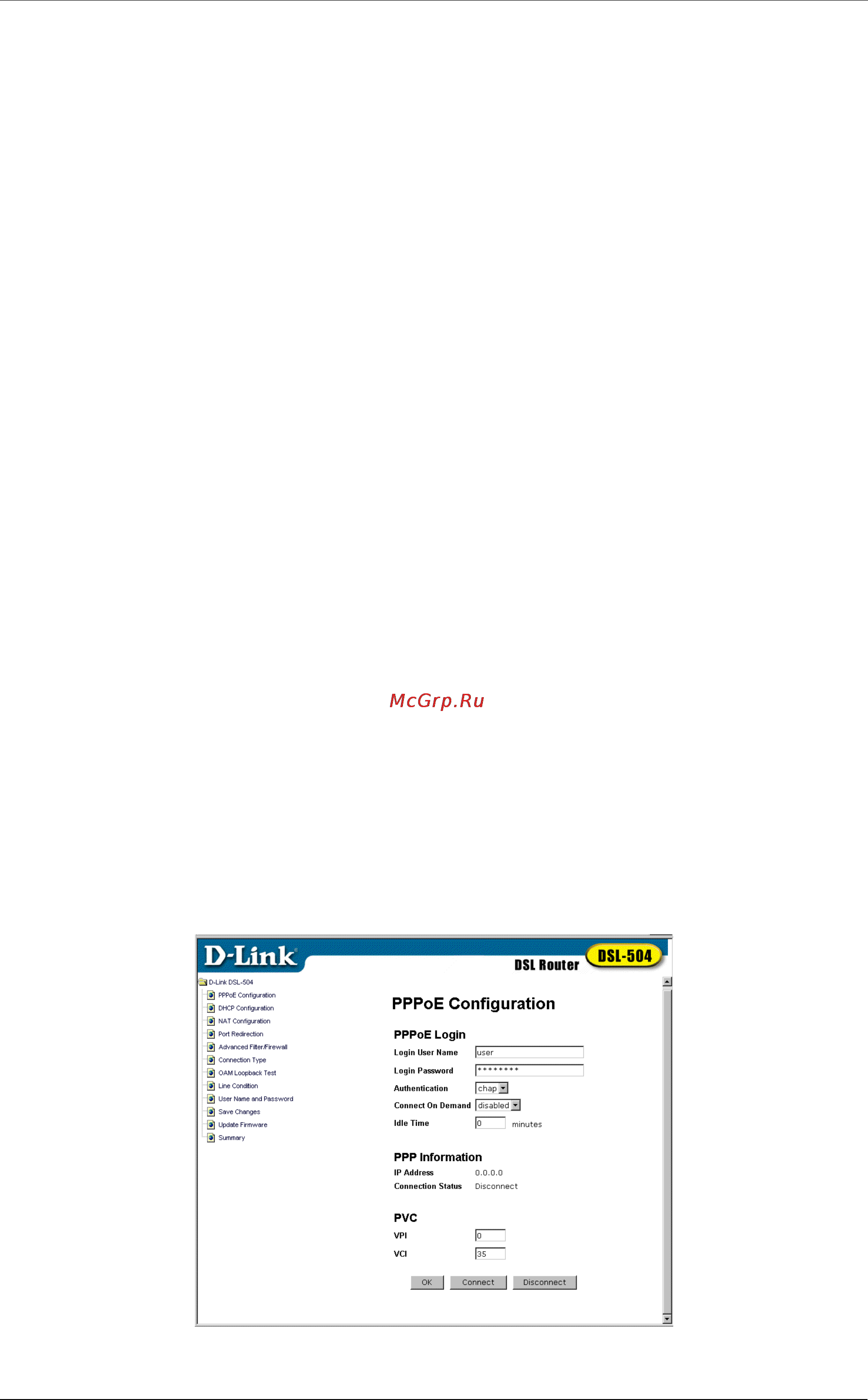 D-Link DSL-504 [28/72] Configure the wan connection