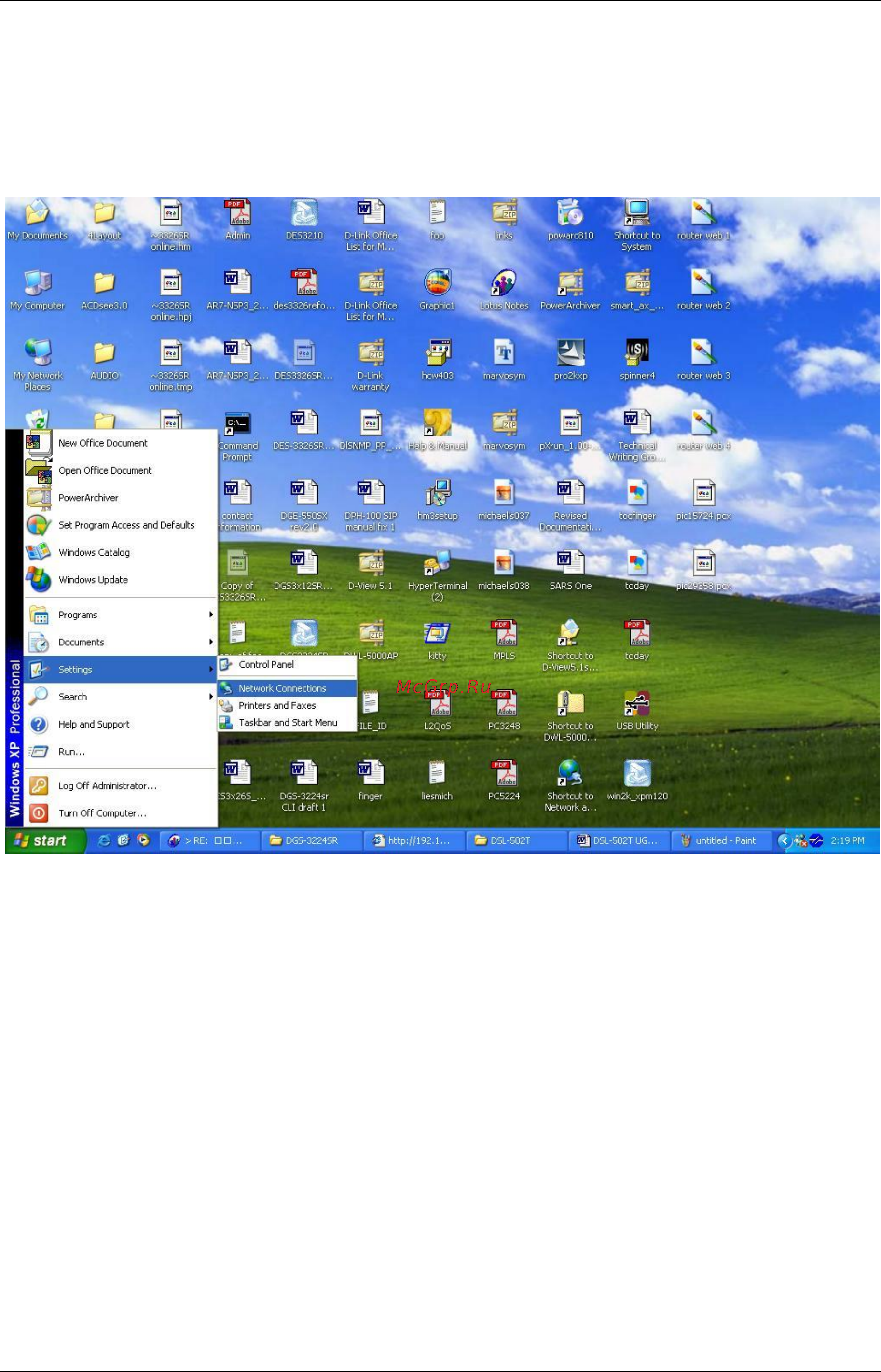 D-Link DSL-562T [24/89] Configure windows xp for dhcp