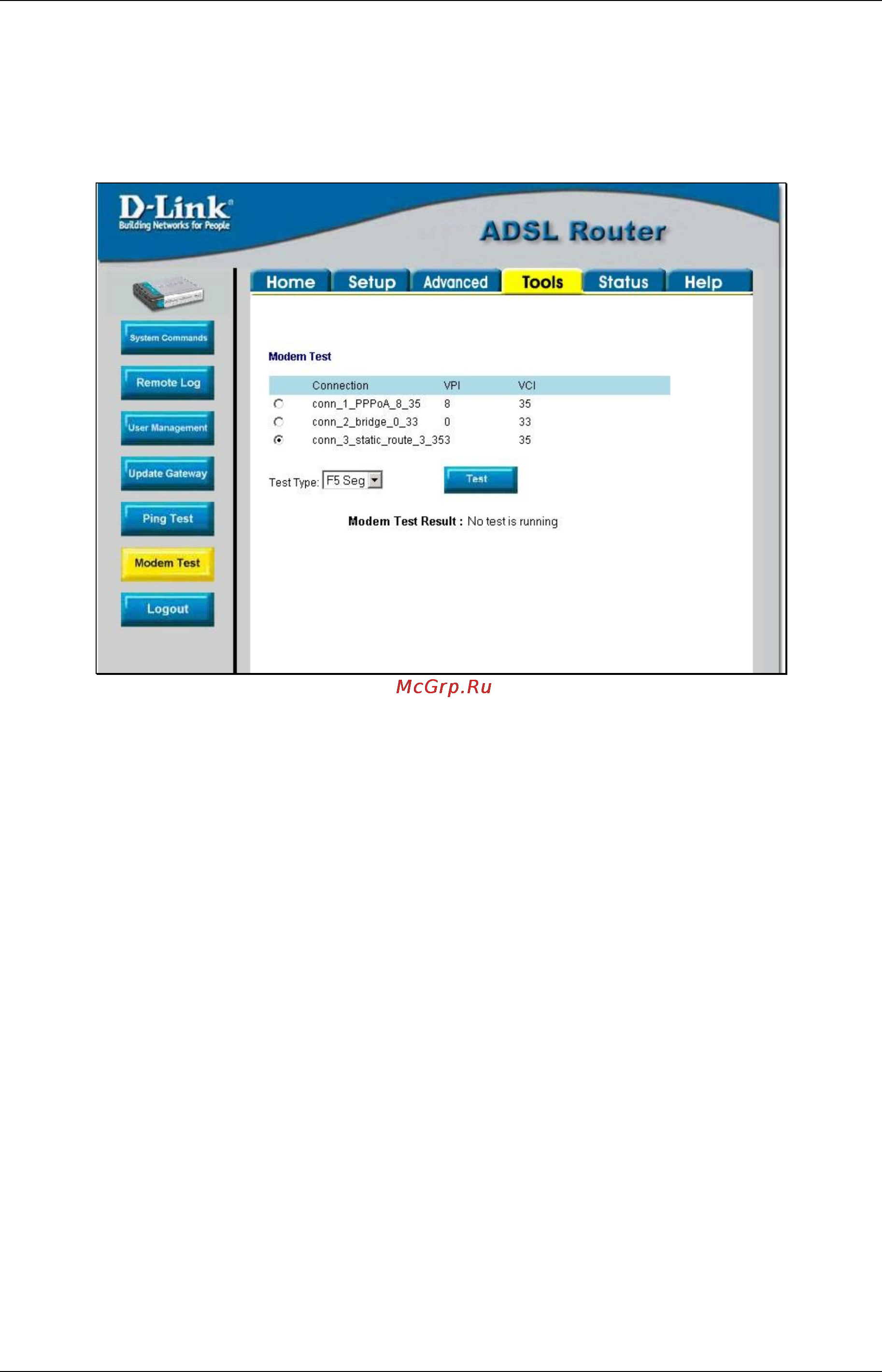 D-Link DSL-562T [69/89] Modem test