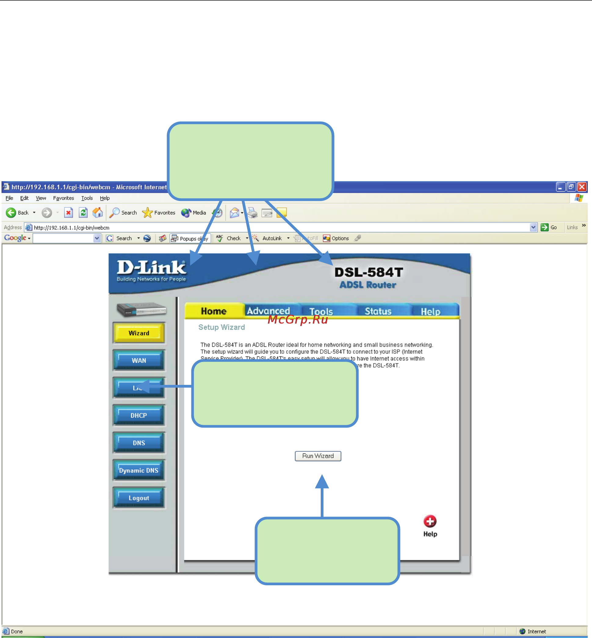D-Link DSL-584T [19/101] Configure the router