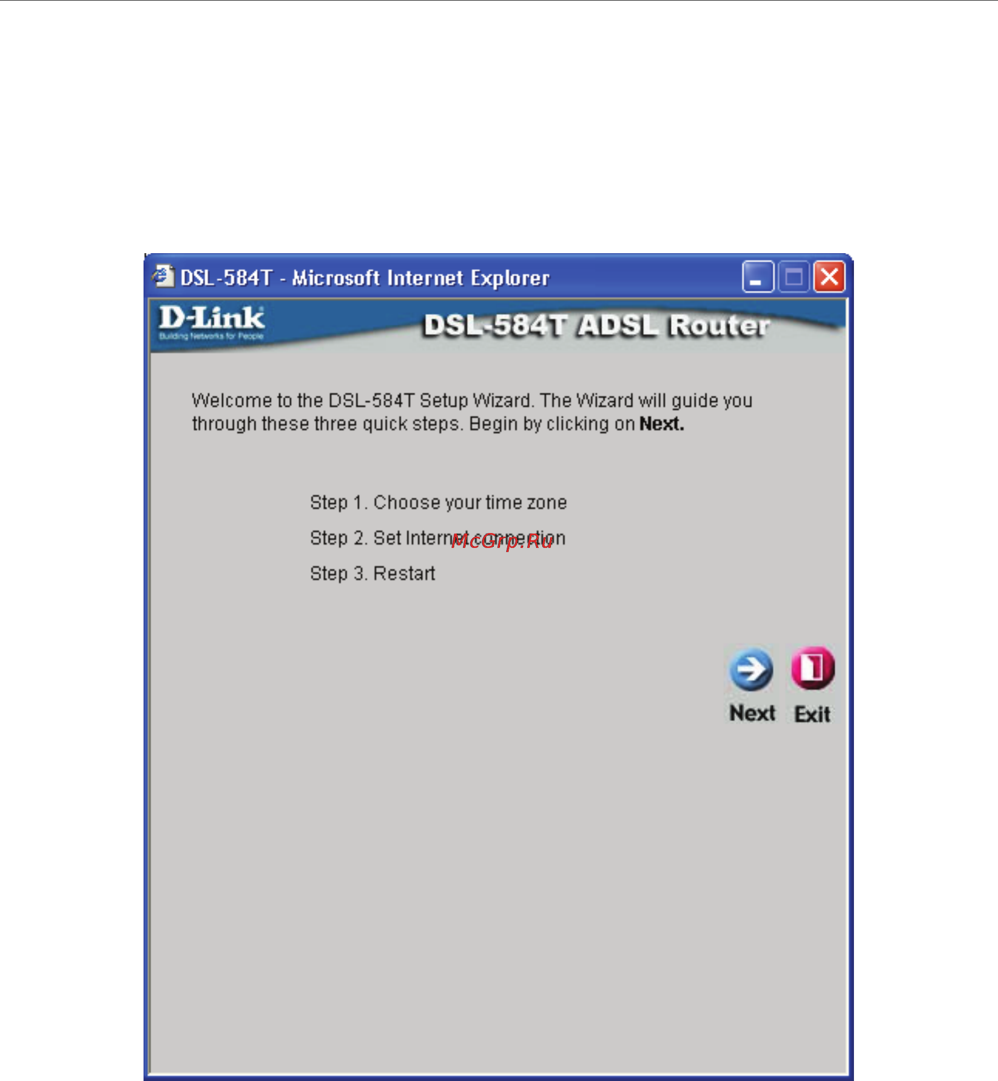 D-Link DSL-584T [20/101] Wizard