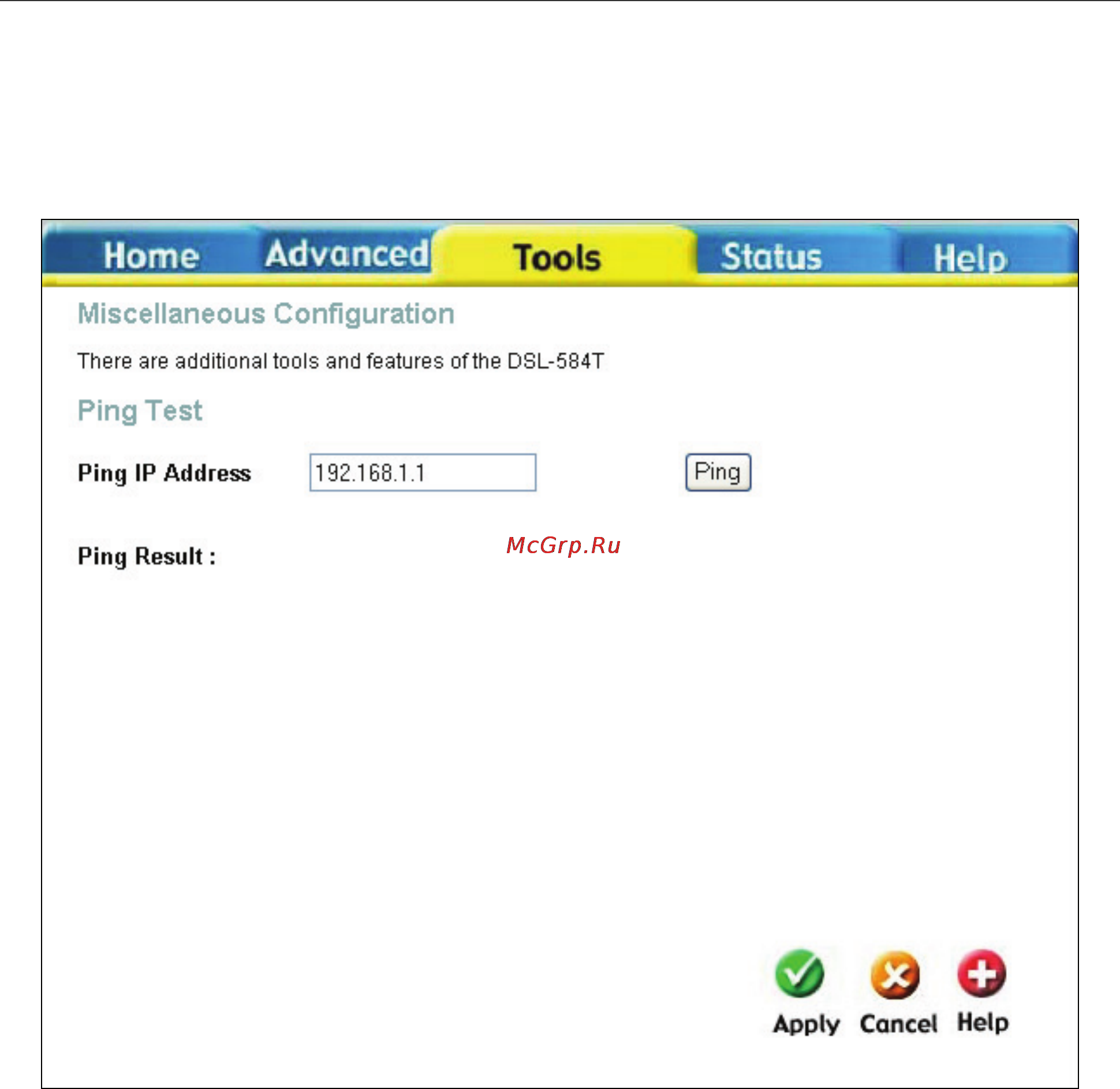 D-Link DSL-584T [83/101] Miscellaneous